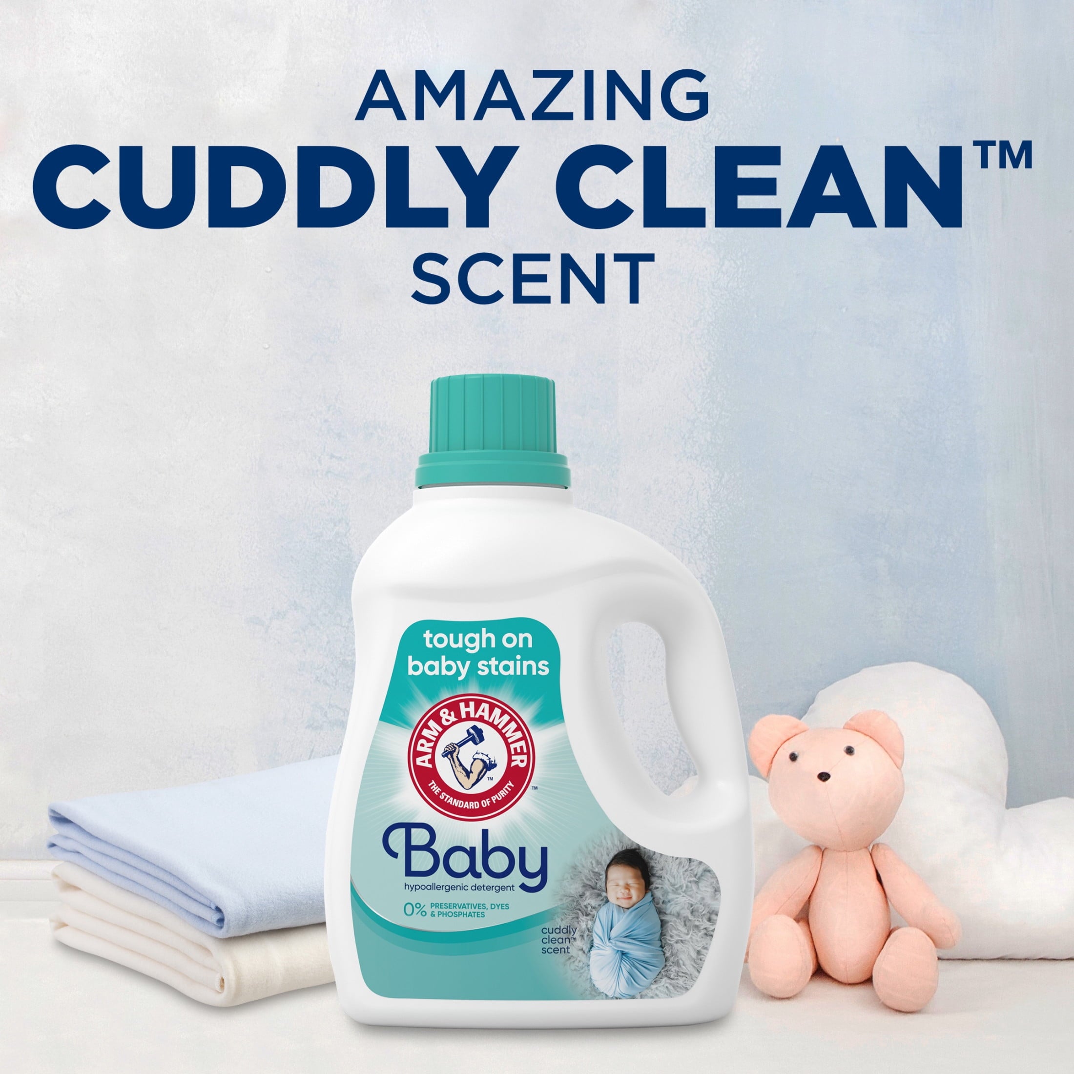 ARM & HAMMER Baby Hypoallergenic Liquid Laundry Detergent - 77 loads 100.5 fl oz