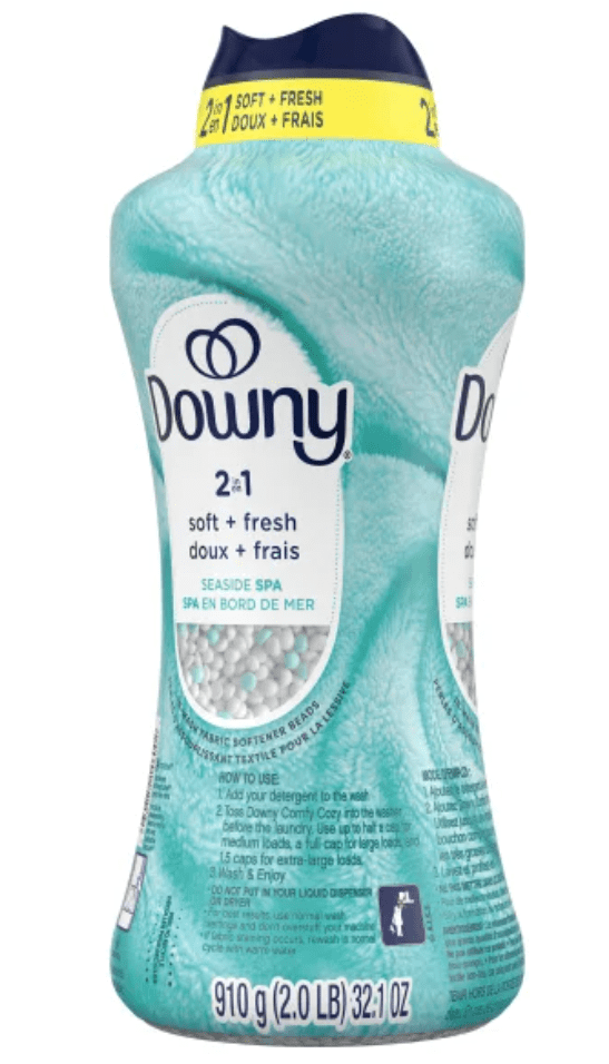 Downy 2-in-1 Soft + Fresh Fabric Softener - Seaside Spa, 910 g