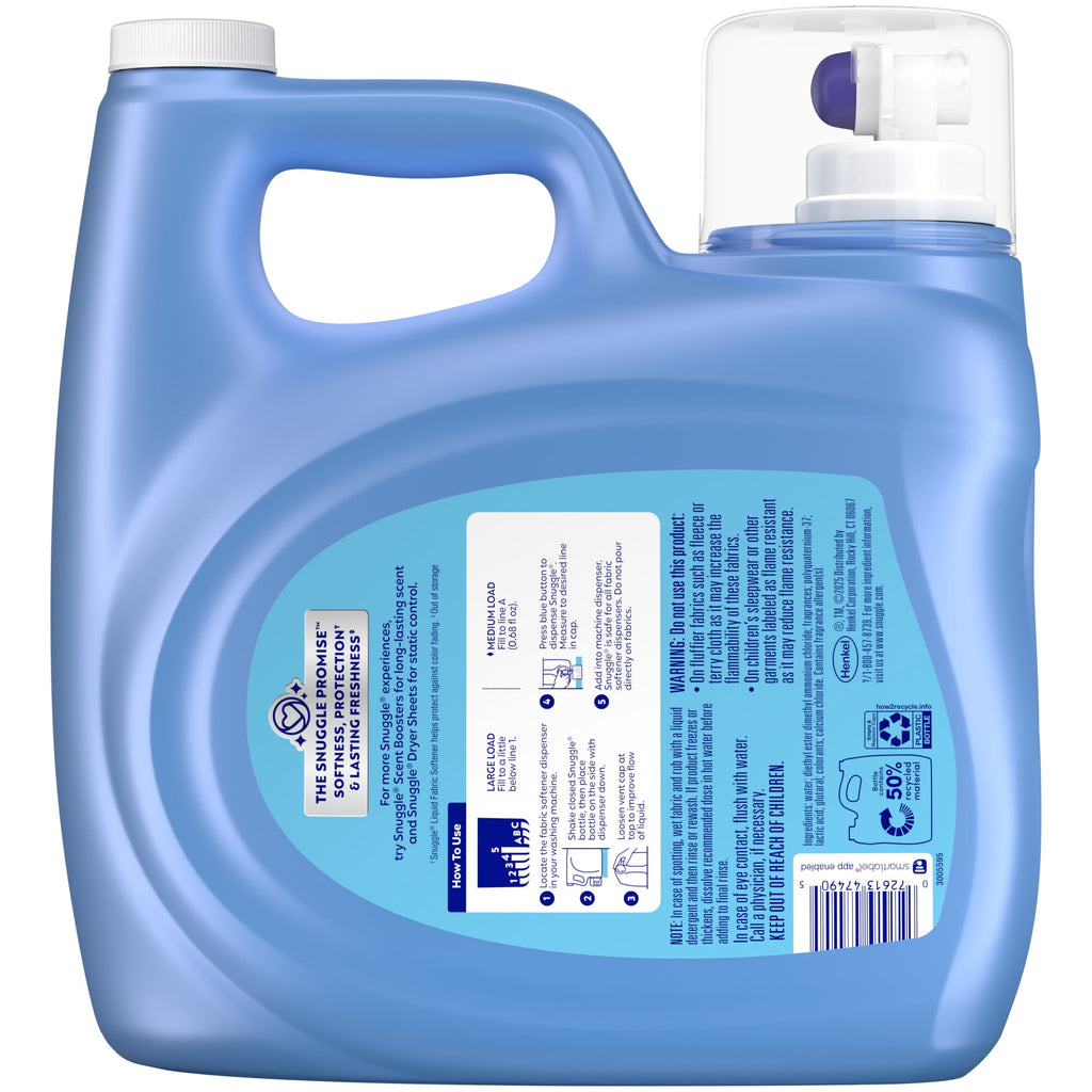 Snuggle Liquid Fabric Softener - Lavender Breeze Soothing Comfort, 123.1 oz, 181 Loads