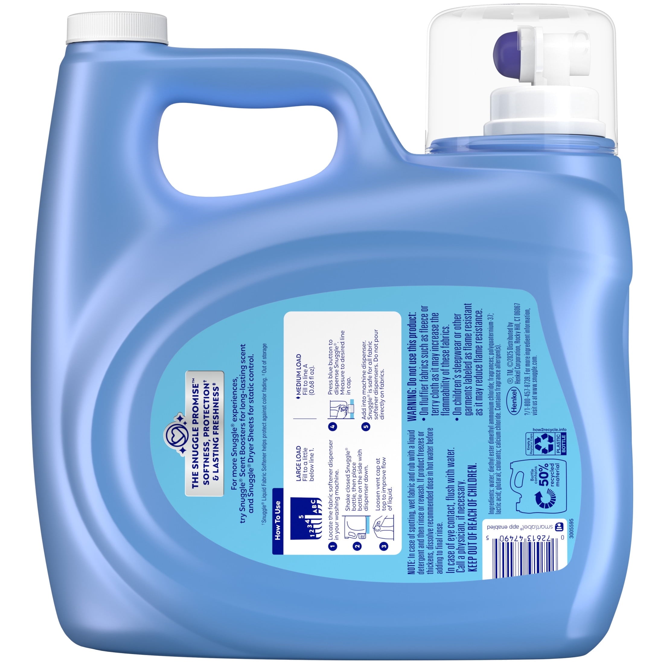 Snuggle Liquid Fabric Softener - Lavender Breeze Soothing Comfort, 123.1 oz, 181 Loads