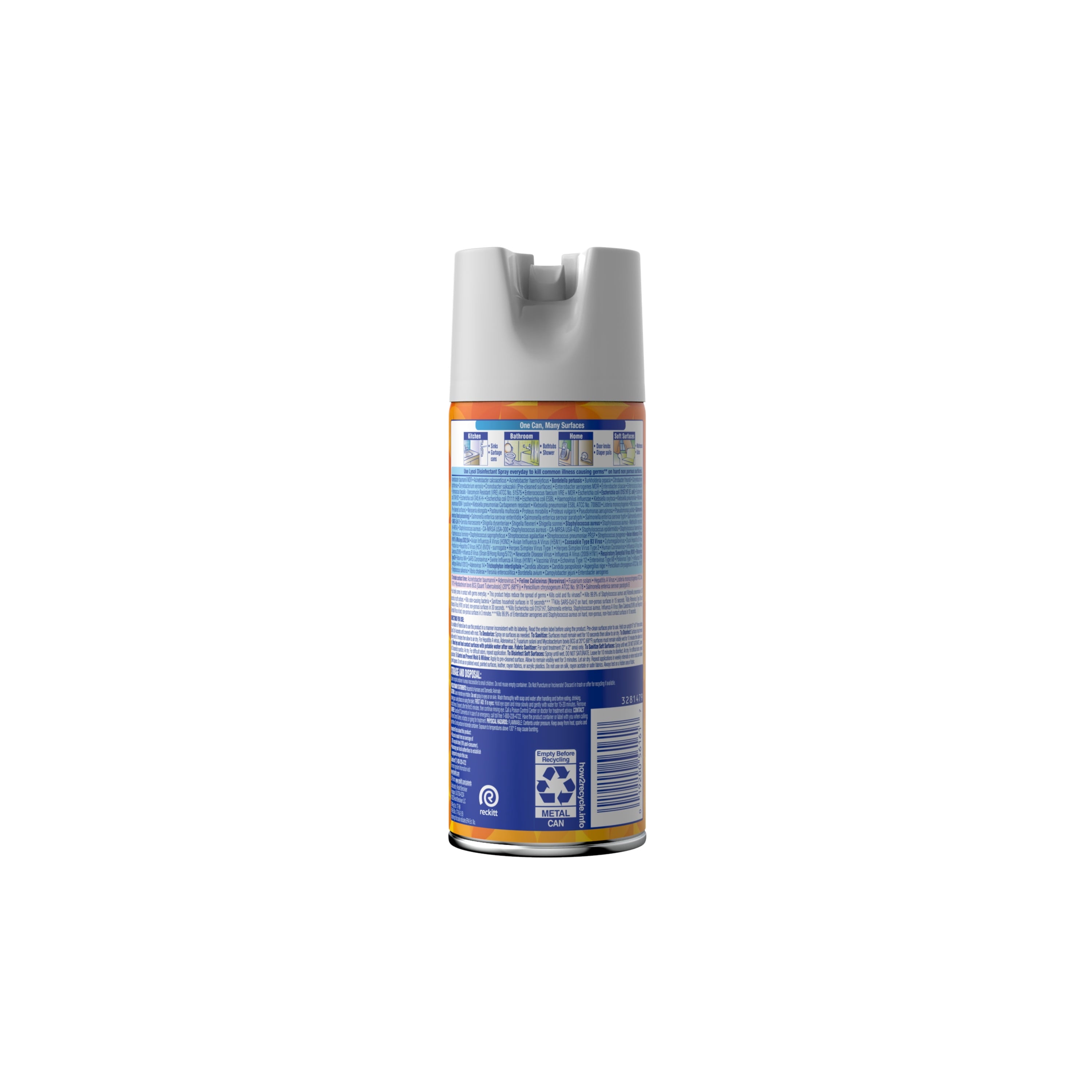 Lysol Disinfectant Sanitizing and Antibacterial Spray for Deodorizing - Mango & Hibiscus, 12.5 oz