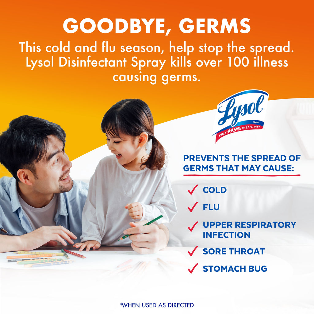 Lysol Disinfectant Sanitizing and Antibacterial Spray for Deodorizing - Mango & Hibiscus, 12.5 oz