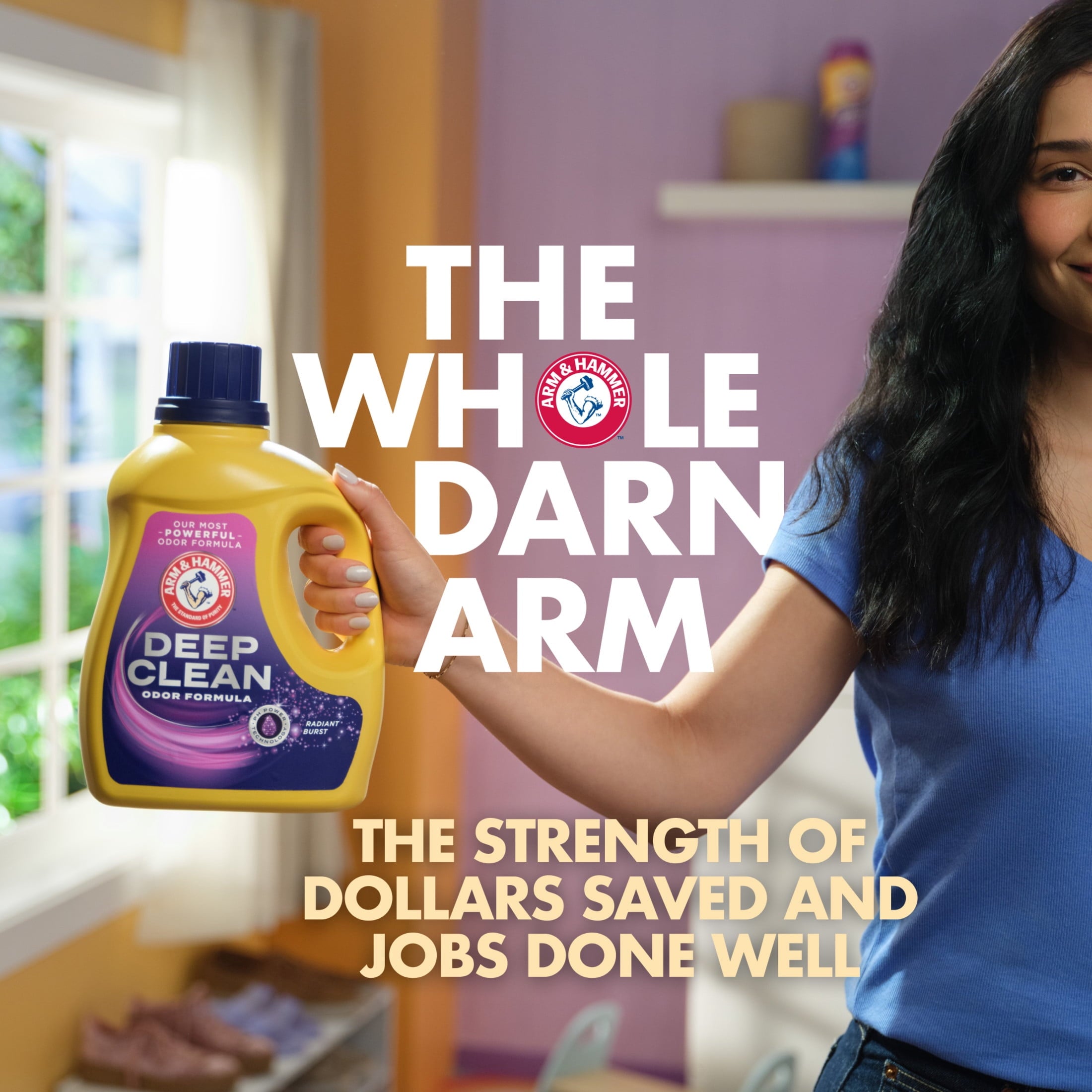ARM & HAMMER Plus OxiClean Max Force Deep Clean Stain Liquid Laundry Detergent - Sparkling Clean