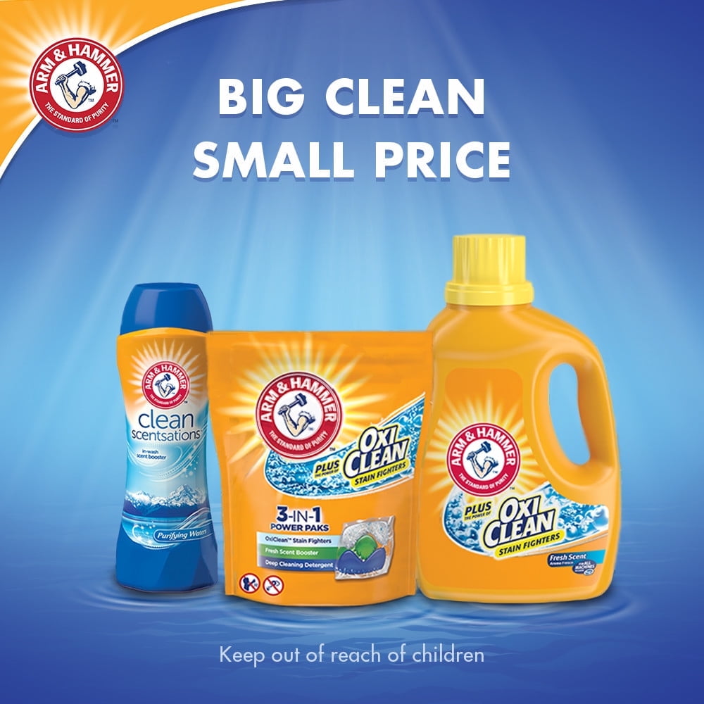 Arm & Hammer Plus OxiClean Powder Laundry Detergent - Fresh Scent, 130 Loads