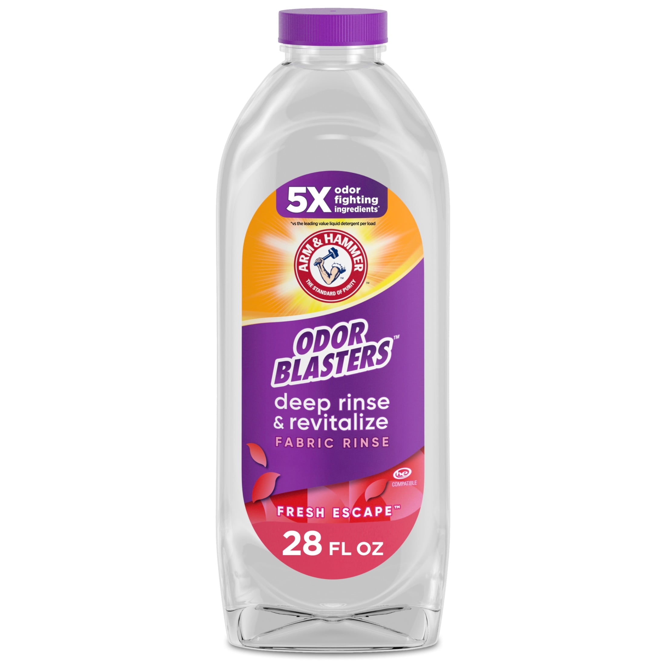 ARM & HAMMER Odor Blasters Deep Rinse and Revitalize Fabric Rinse - Fresh Escape, 28 fl oz - 6-Pack