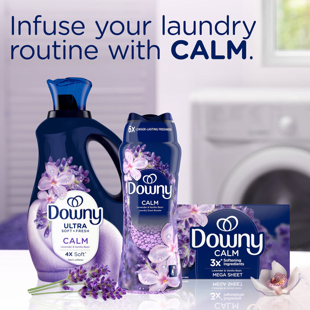 Downy Laundry Scent Beads - In-Wash Scent Booster, Infusions Calm Lavender and Vanilla Bean Scent, 18.2 oz