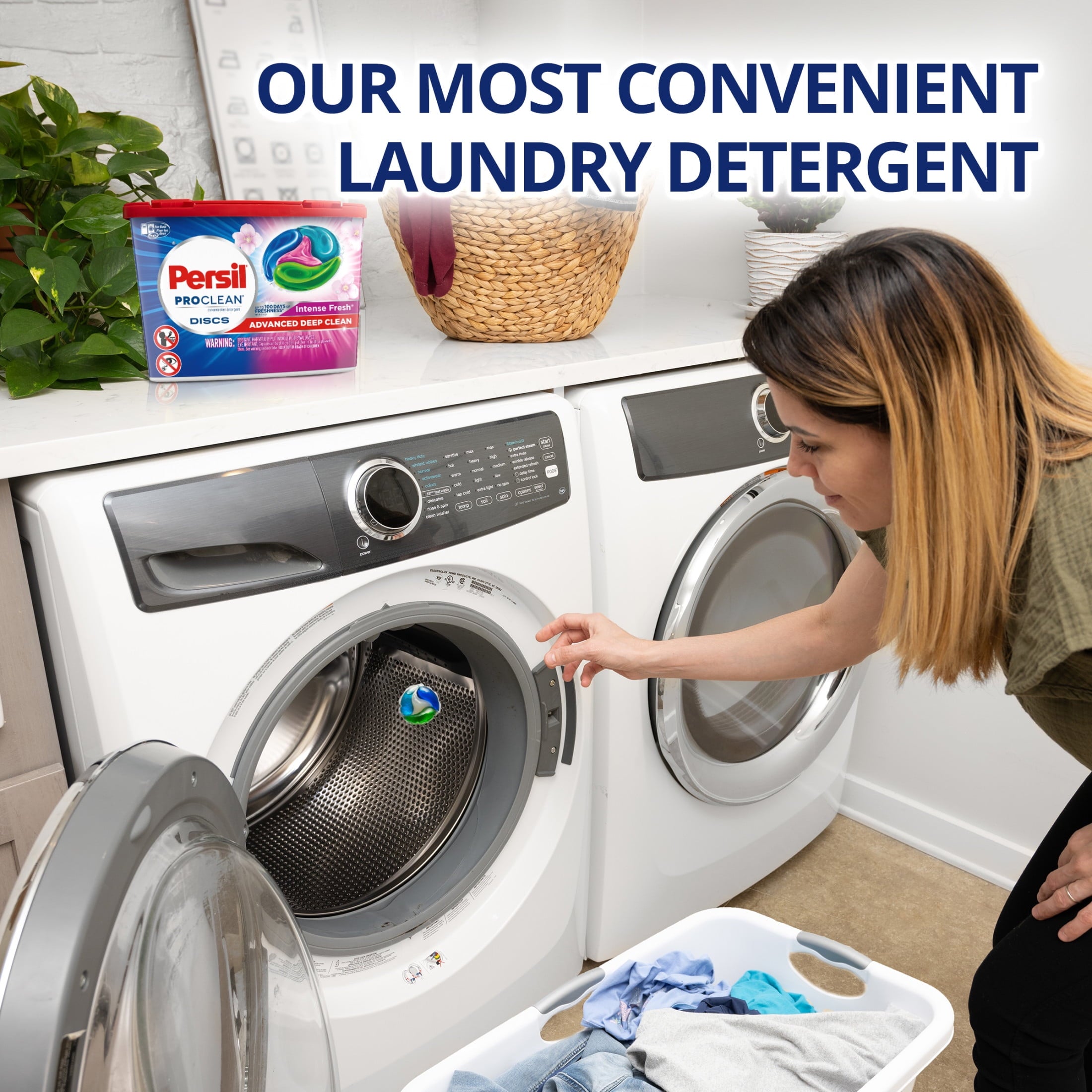 Persil Discs Laundry Detergent Pacs - Intense Fresh, High Efficiency (HE) Compatible, Laundry Soap, 62 Count