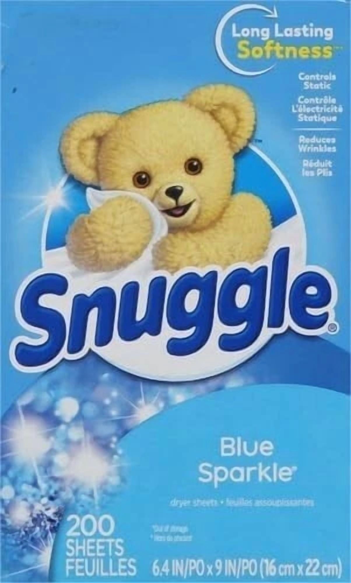 Snuggle Fabric Softener Dryer Sheets - Blue Sparkle, 200 Count