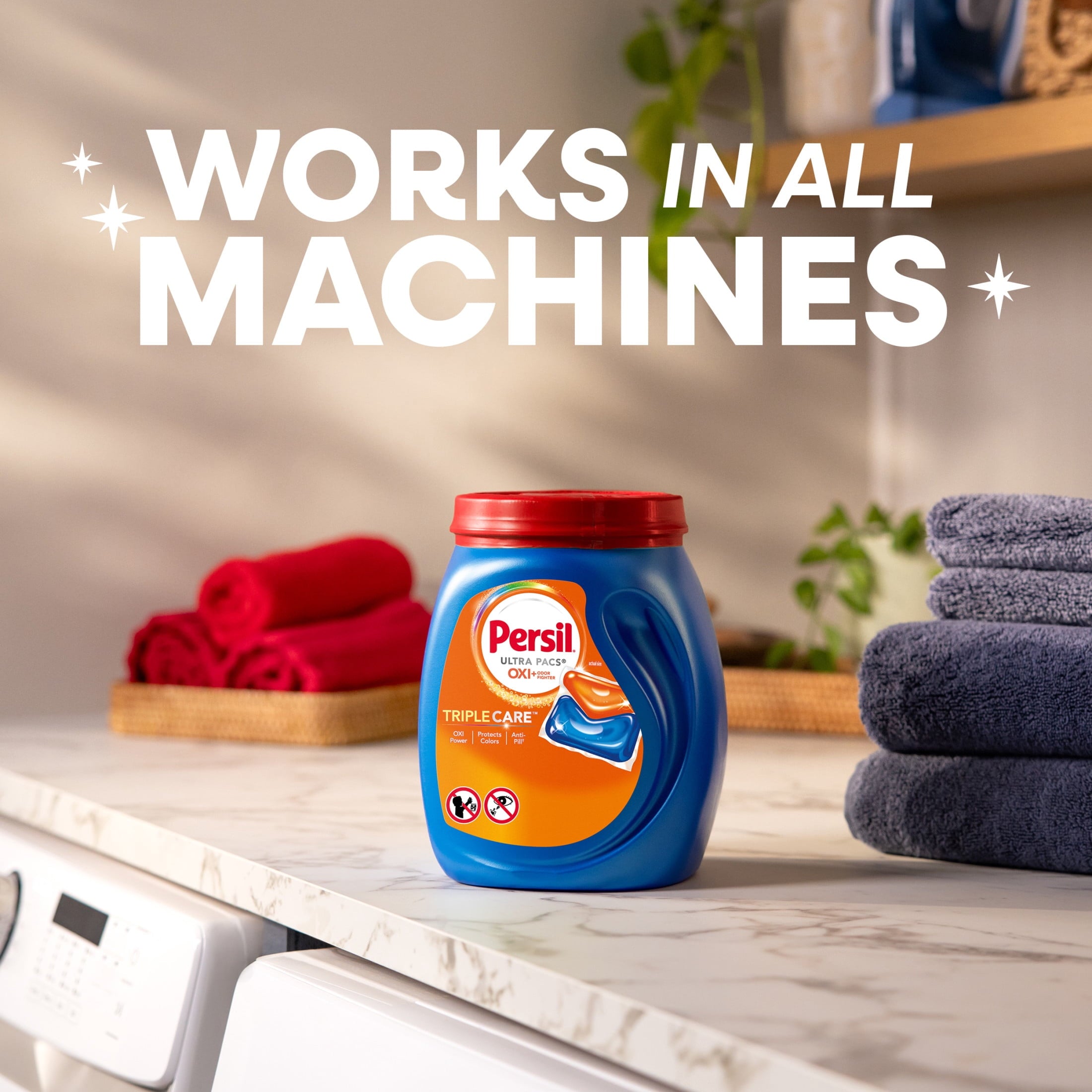 Persil Ultra Pacs Advanced Clean Laundry Detergent - Oxi+Odor Fighter, 36 Count