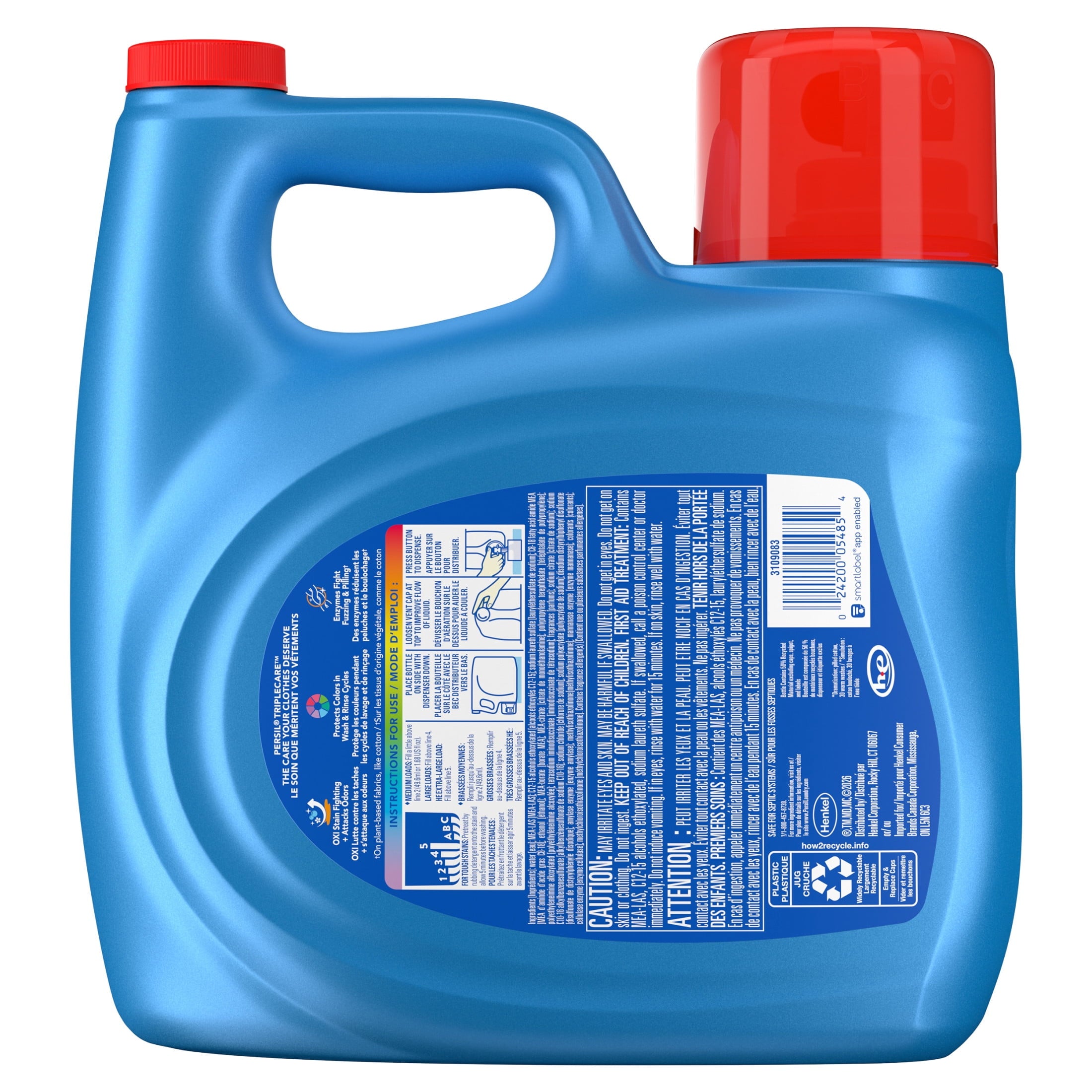 Persil Advanced Clean Oxi+Odor Fighter Liquid Laundry Detergent - 126 fl oz, 75 Loads