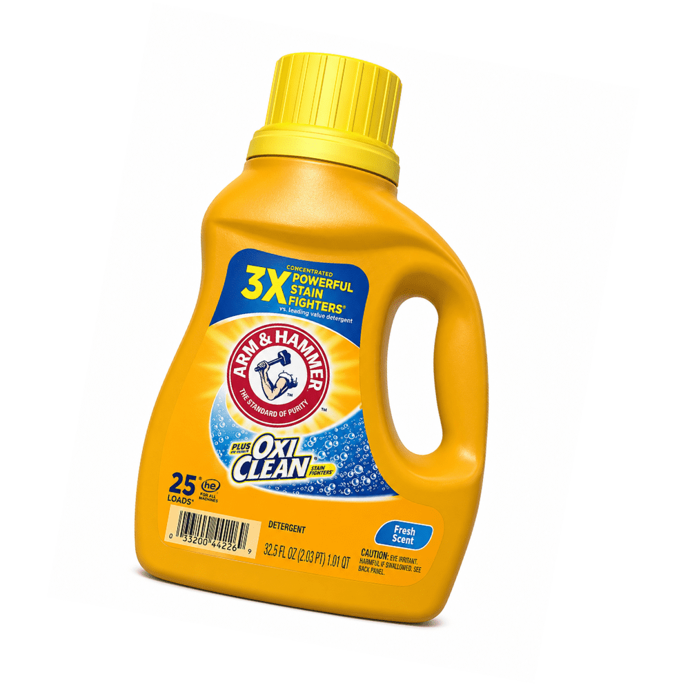 Arm & Hammer Plus OxiClean Liquid Laundry Detergent with OxiClean - Fresh Scent, 32.5 fl oz, 25 Loads