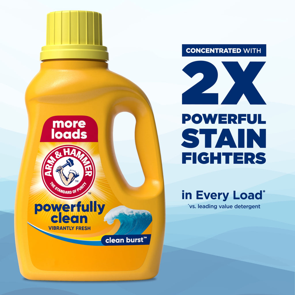 ARM & HAMMER Clean Burst Liquid Laundry Detergent - 110 Loads, 110 fl oz - 4-Pack