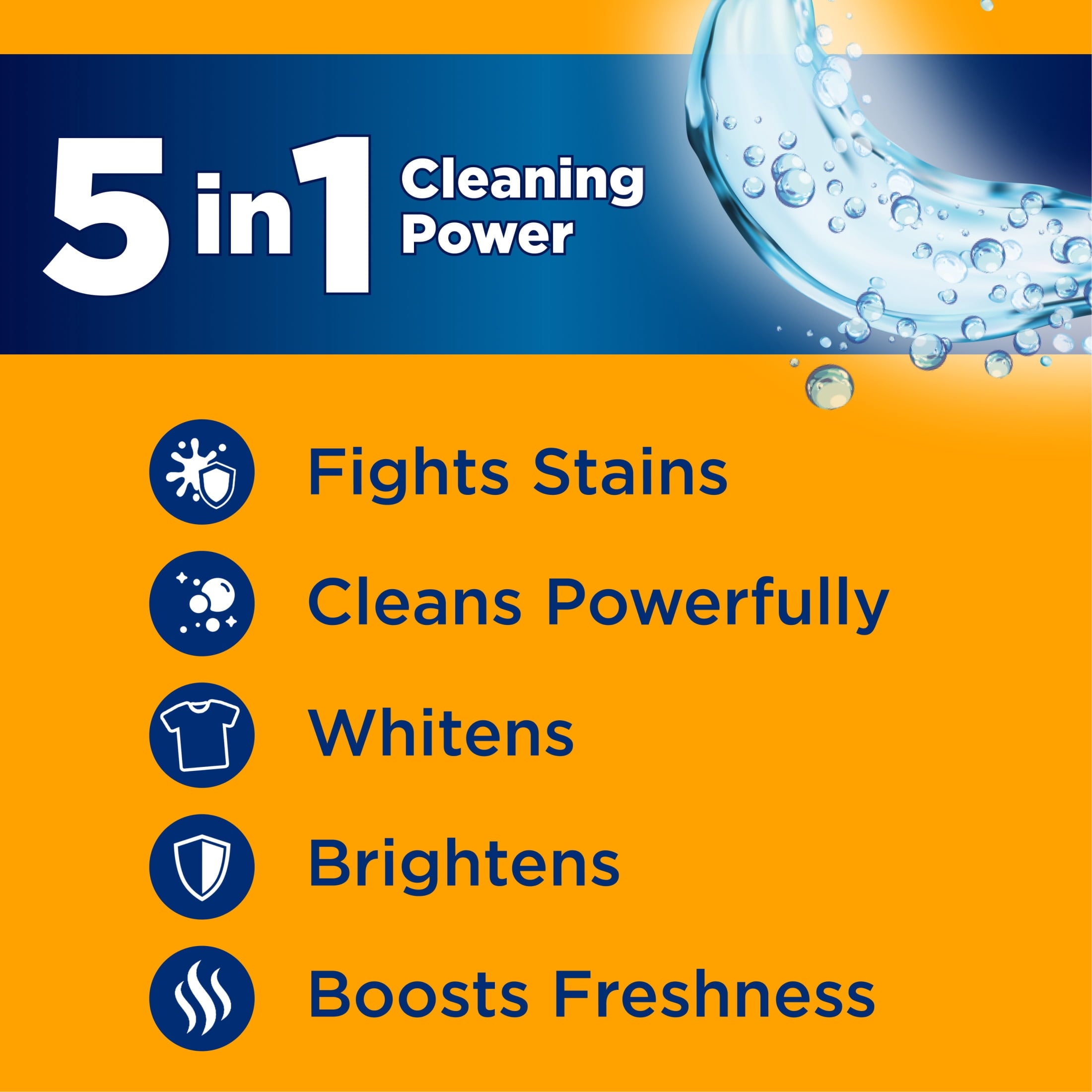 ARM & HAMMER Plus OxiClean Ultra Stain Fighters Liquid Laundry Detergent - Fresh Scent, 96.2 Fl Oz