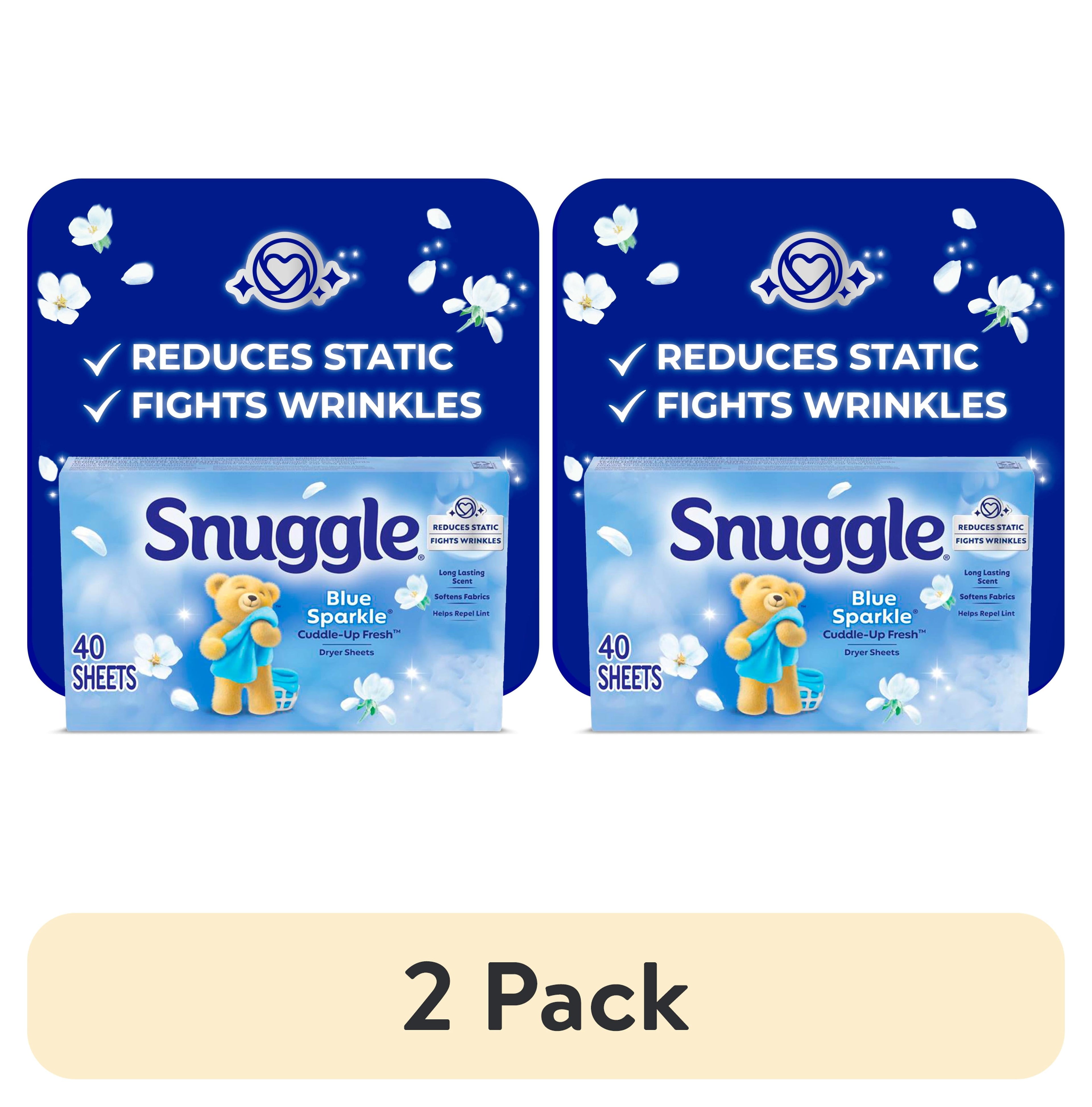 Snuggle Blue Sparkle Cuddle Up Fresh Dryer Sheets - 40 Count - 2-Pack