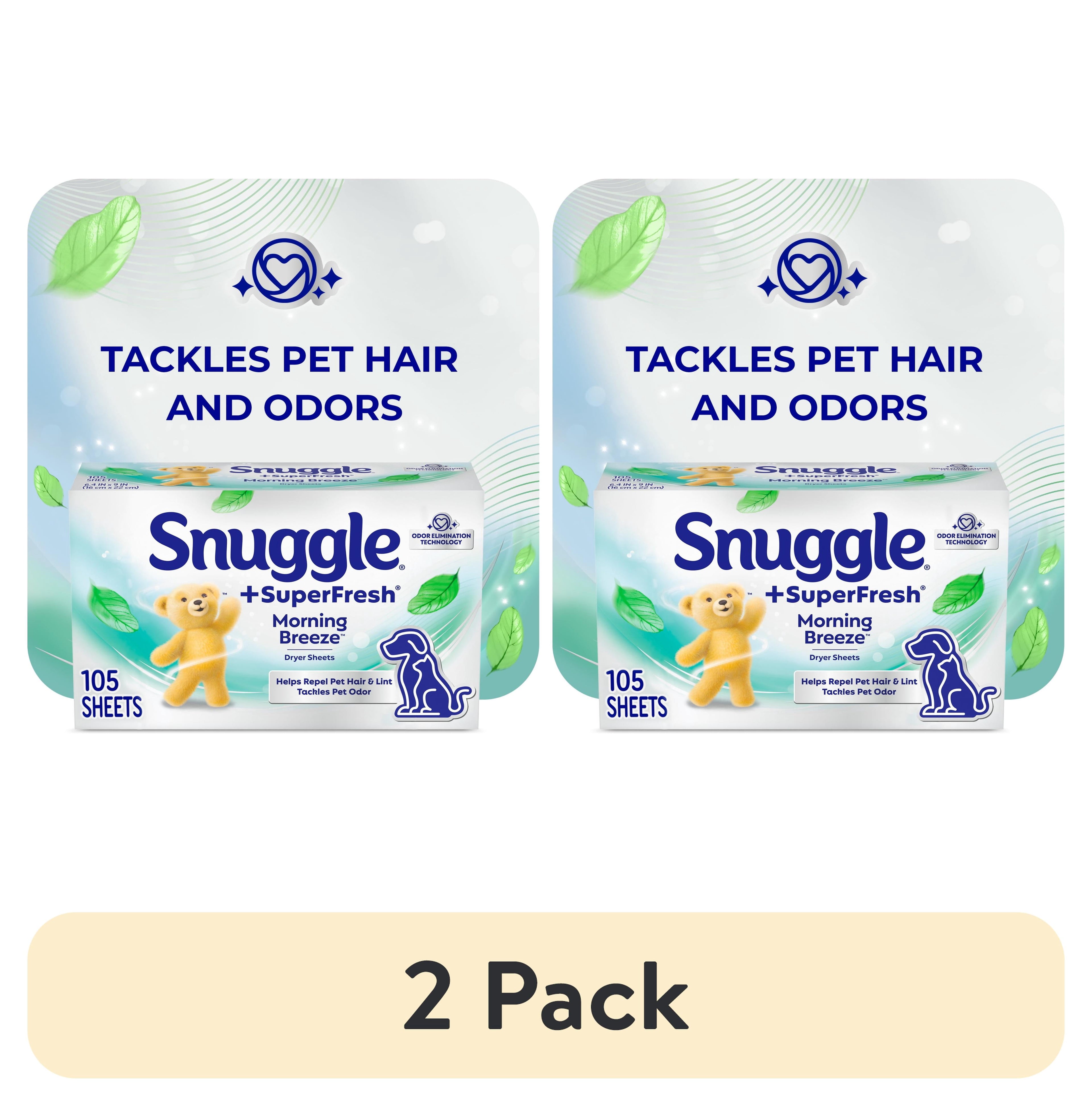 Snuggle SuperFresh Morning Breeze - Dryer Sheets, 105 Count - 2-Pack
