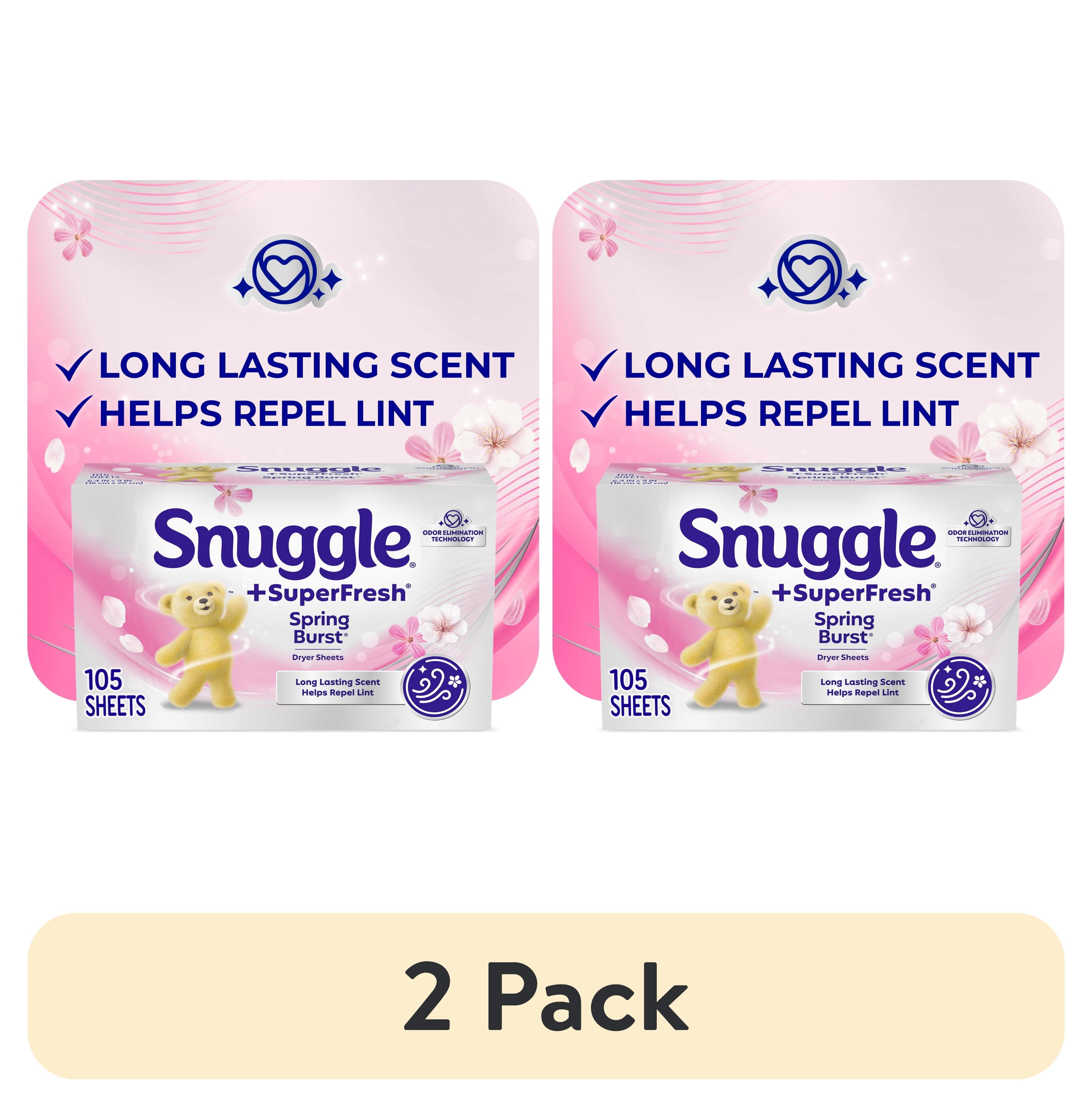 Snuggle SuperFresh Spring Burst Dryer Sheets - 105 Count - 2-Pack