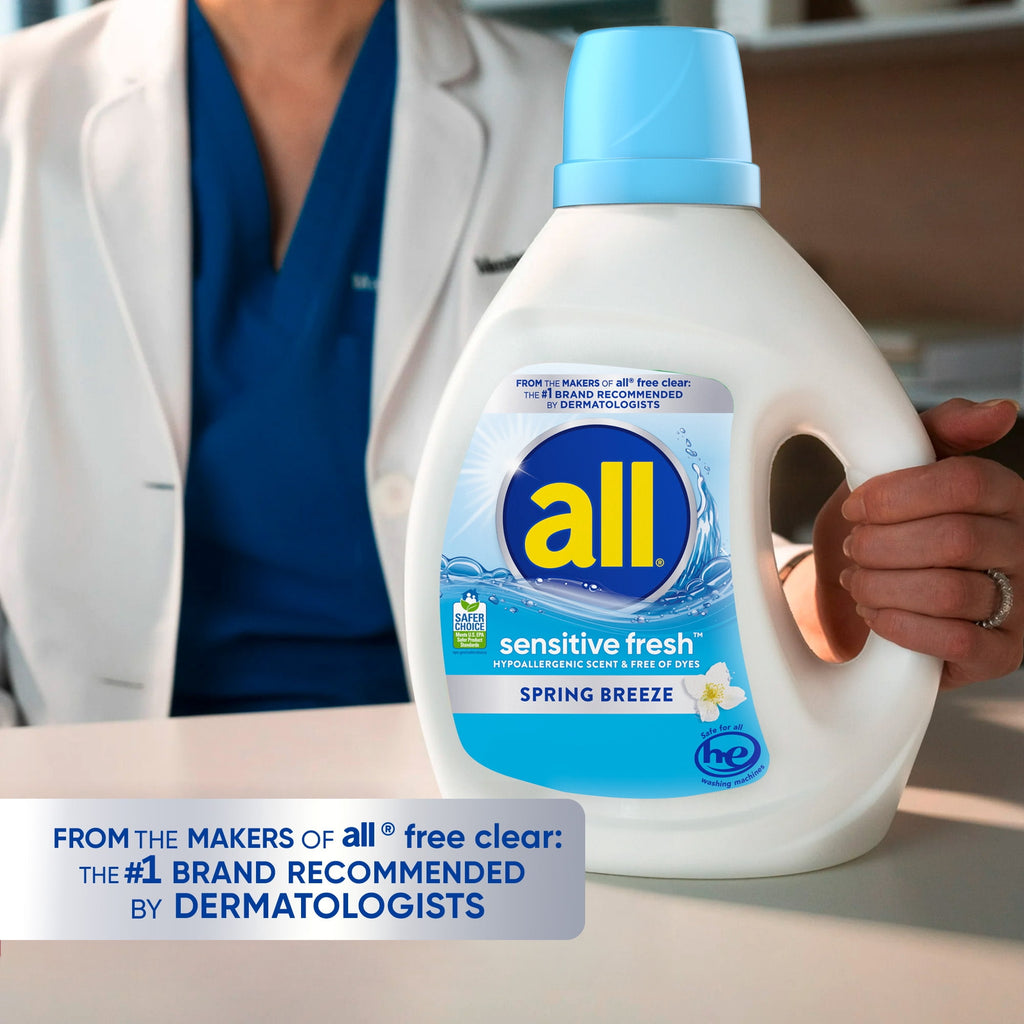 all sensitive fresh Spring Breeze Scented Liquid Laundry Detergent - 118 oz, 94 Loads