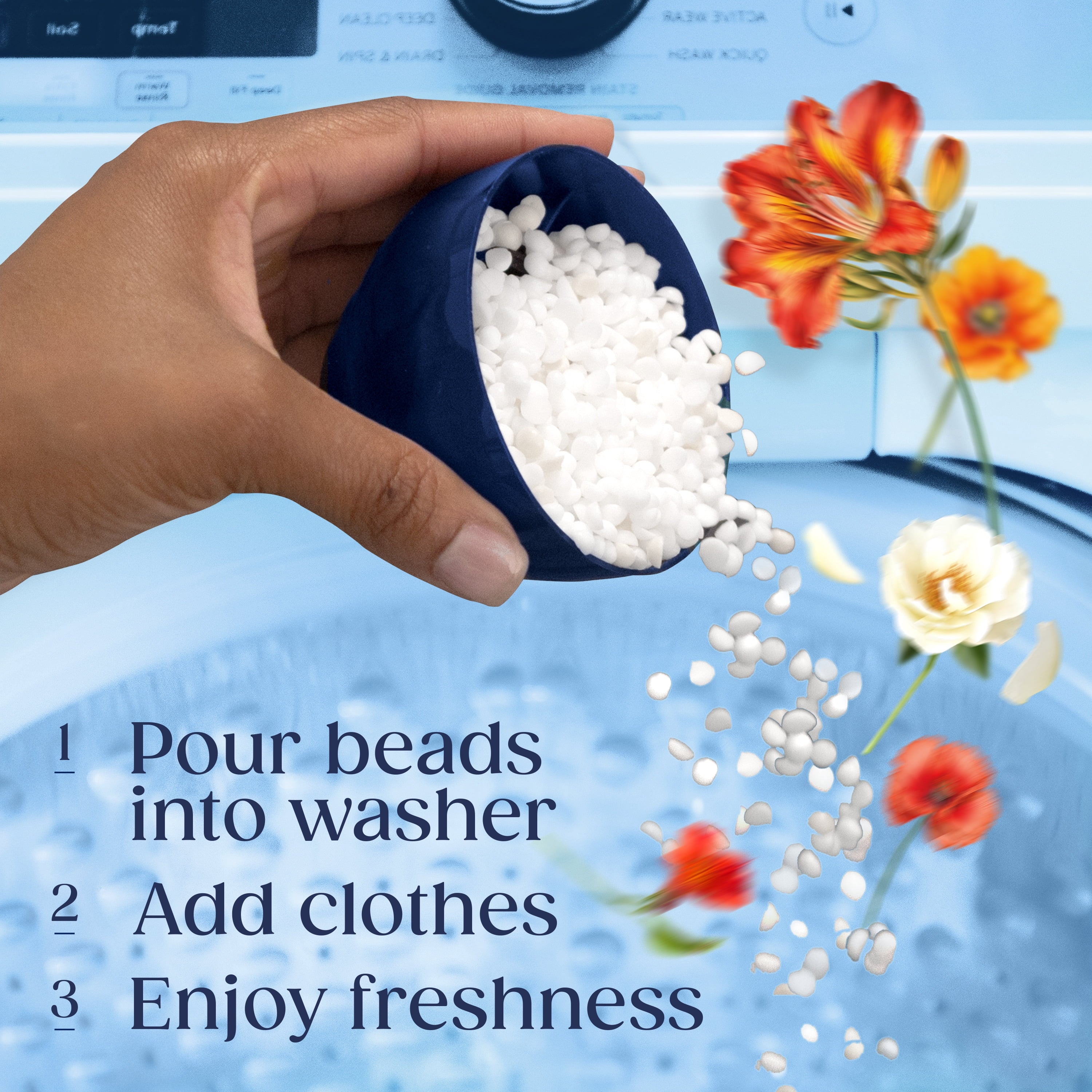 Downy Laundry Scent Beads Boutique Botanicals In-Wash Scent Booster - Citrea Scent, 21.1 oz