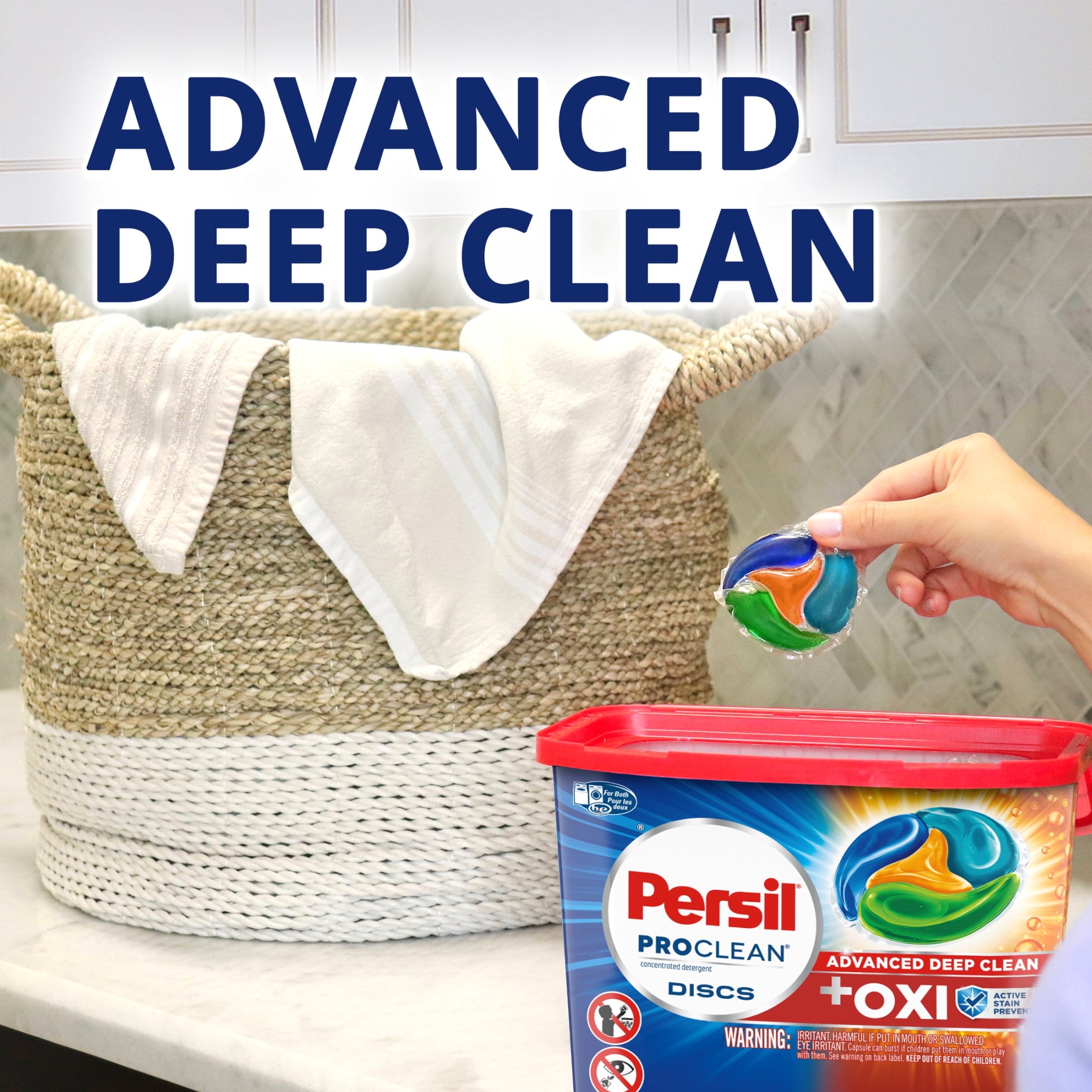 Persil Discs Laundry Detergent Pacs - Oxi, 38 Count
