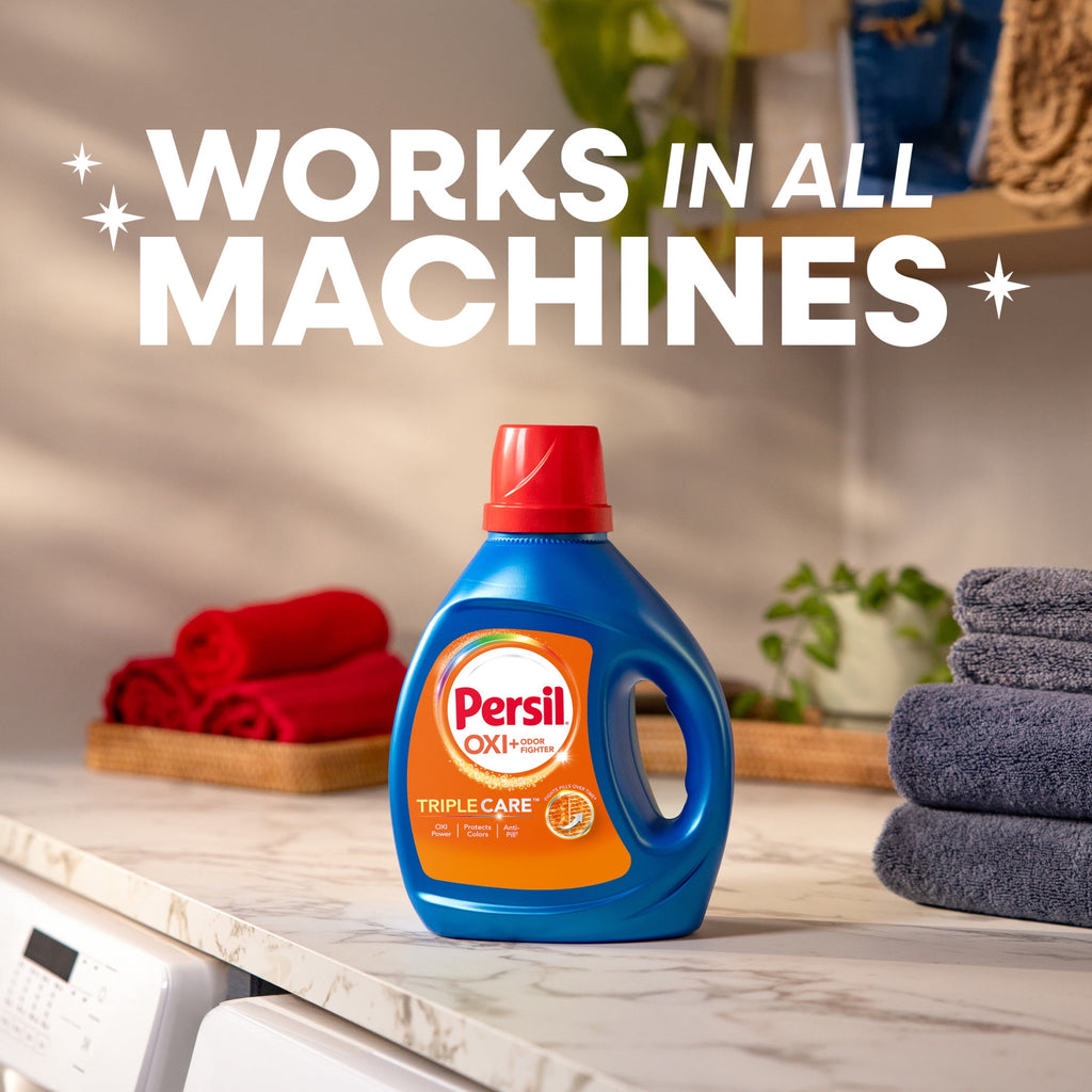Persil Advanced Clean Oxi+Odor Fighter Liquid Laundry Detergent - 126 fl oz, 75 Loads