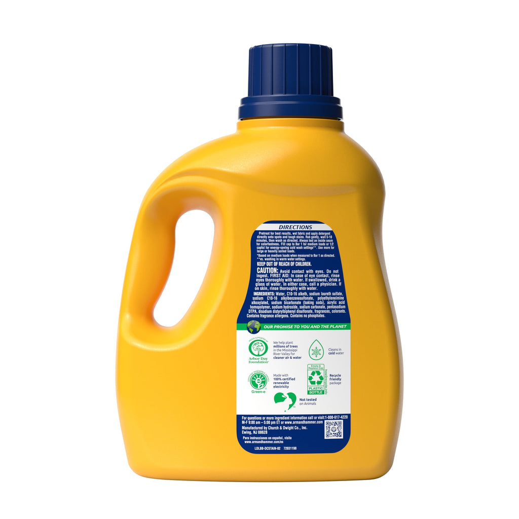 ARM & HAMMER Deep Clean OxiClean Max Force Laundry Detergent - Sparkling Clean, 102 fl oz, 68 Loads