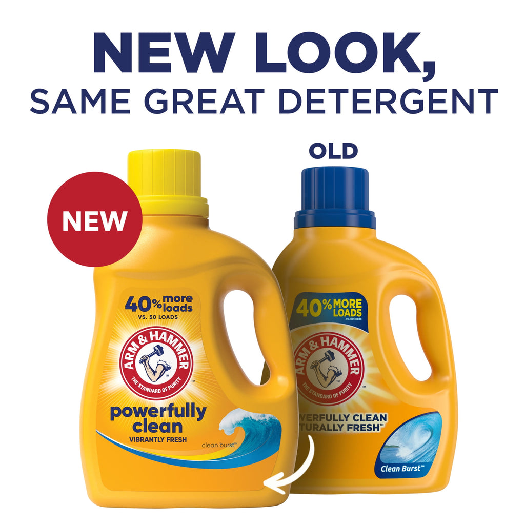 ARM & HAMMER Clean Burst - 105 Loads Liquid Laundry Detergent, 105 fl oz