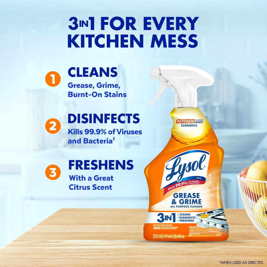 LYSOL® Kitchen Pro Antibacterial Cleaner - Trigger 9/22 fl oz.