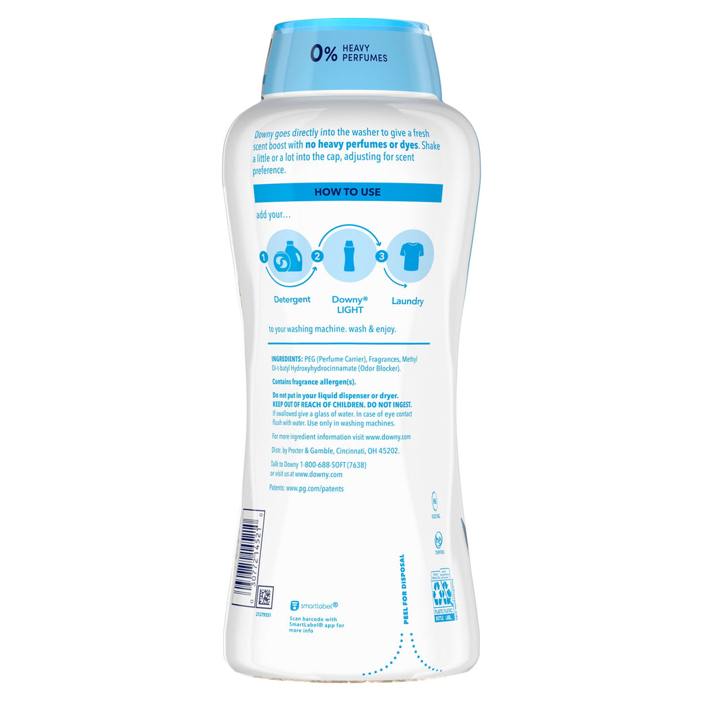 Downy Laundry Scent Beads - Light In-Wash Scent Booster, No Heavy Perfumes, Ocean Mist Scent, 30.1 oz