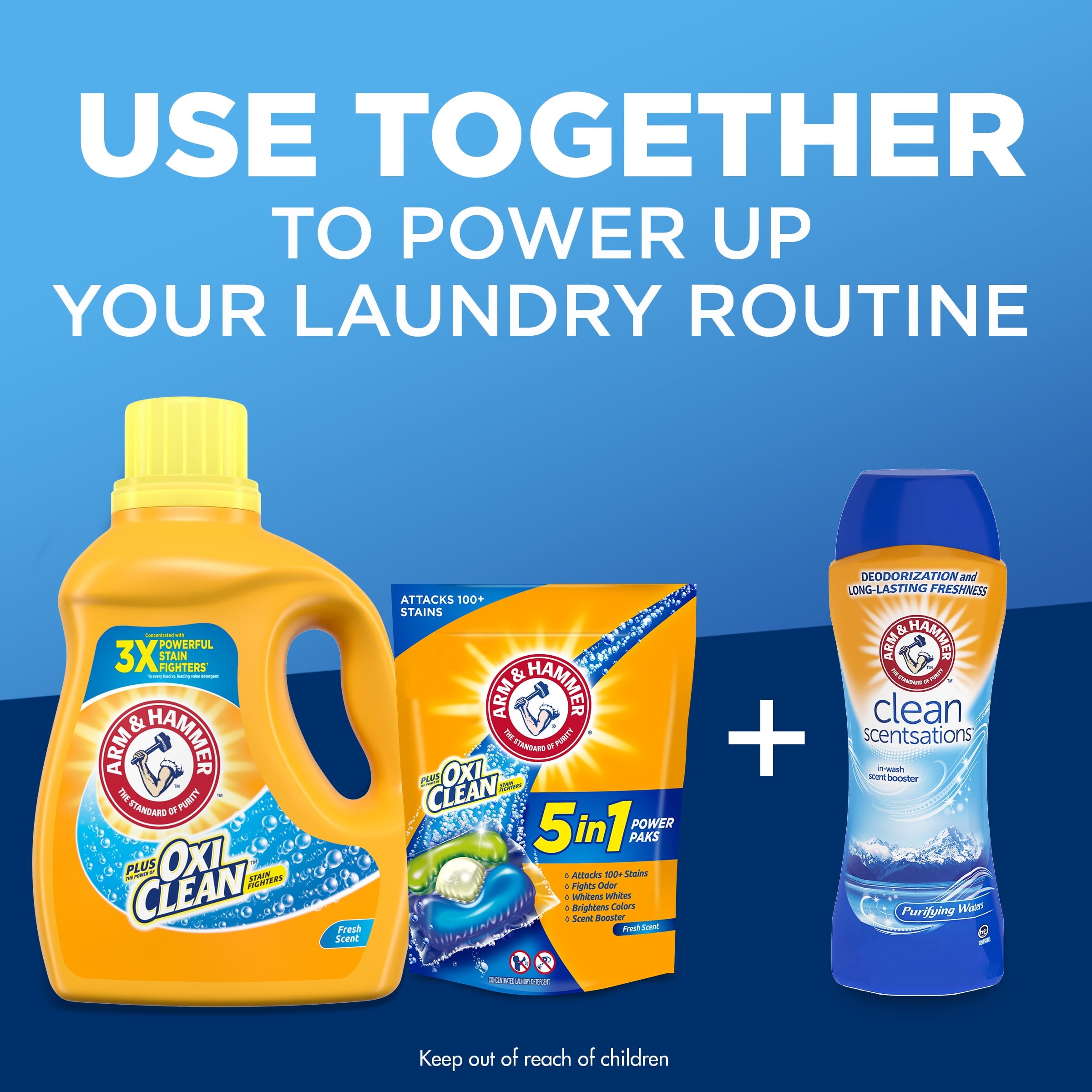 Arm & Hammer Plus OxiClean Fresh Scent - 35 Loads Liquid Laundry Detergent, 45.5 Fl oz