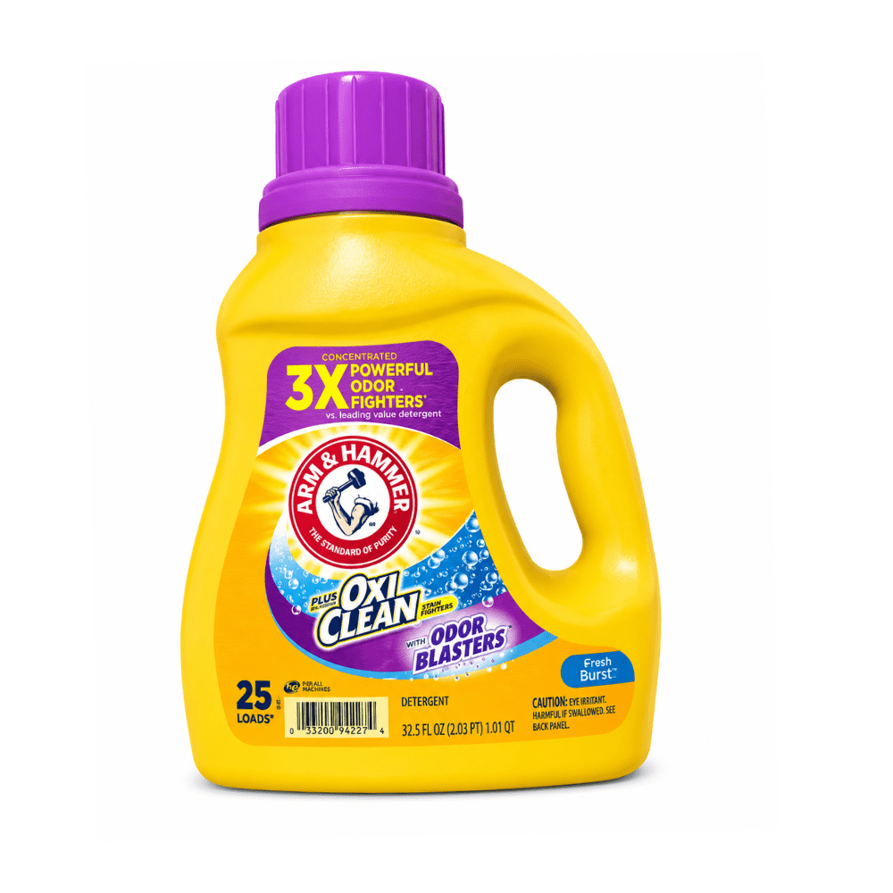 Arm & Hammer Plus OxiClean with Odor Blasters Liquid Laundry Detergent - Fresh Burst, 32.5 fl oz, 25 Loads