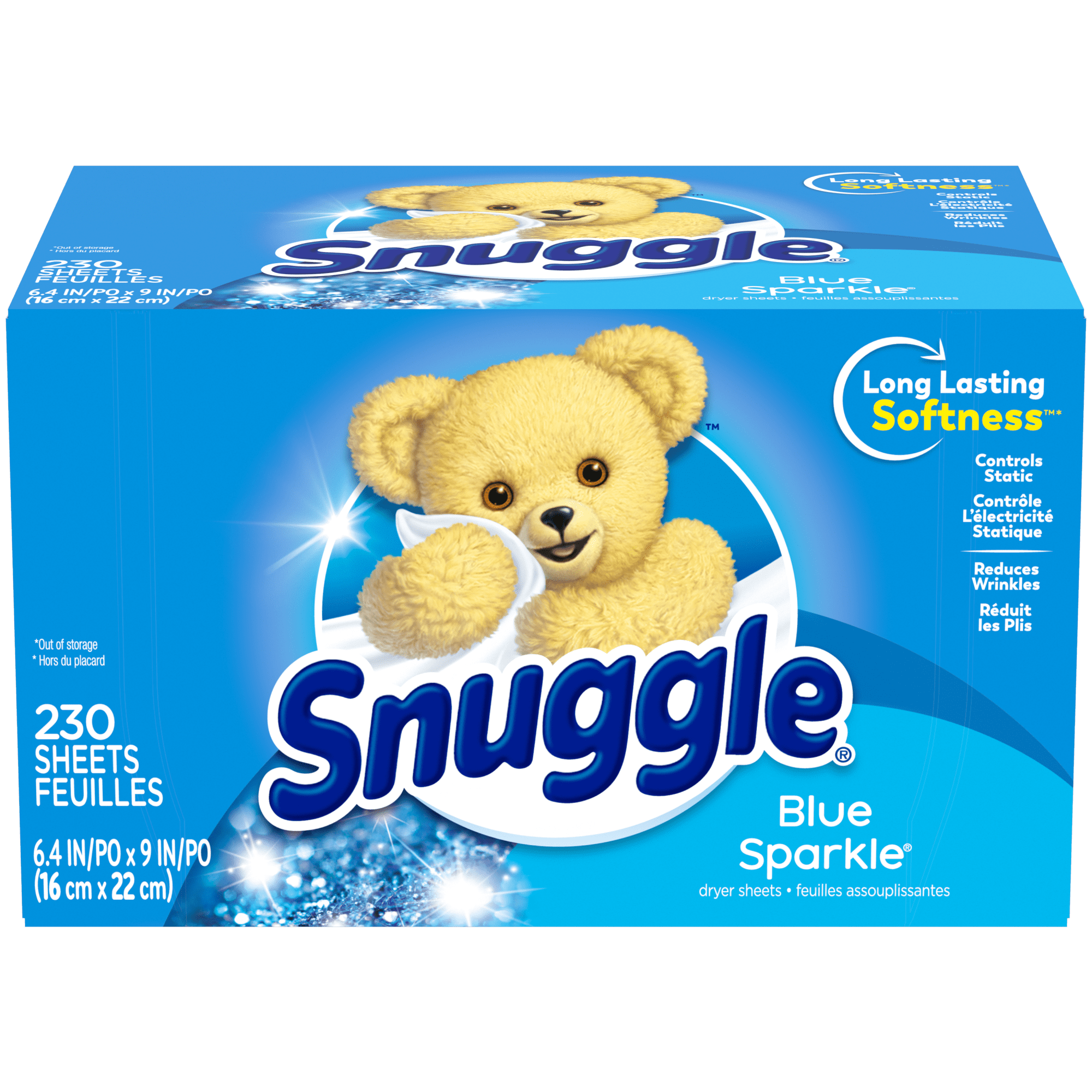 Snuggle Dryer Sheets - Blue Sparkle, 230 Loads