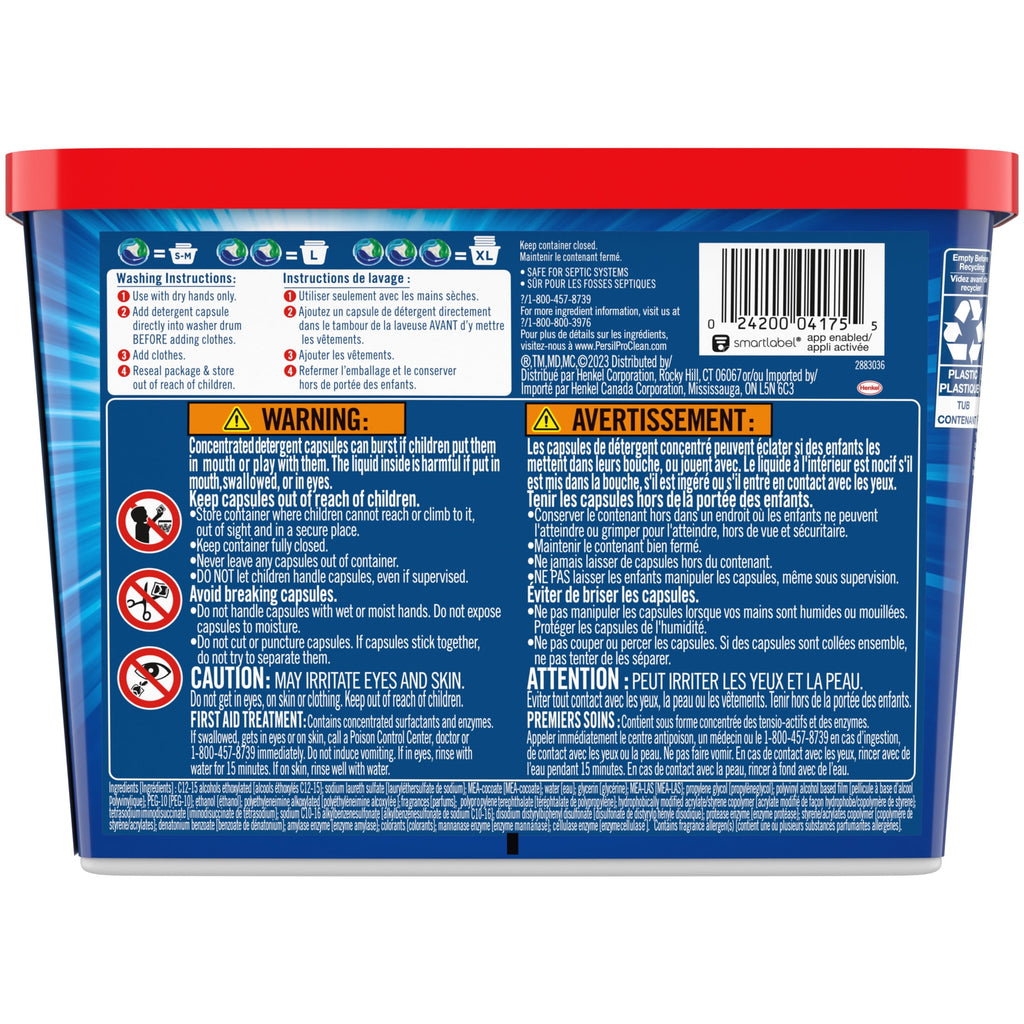 Persil Discs Laundry Detergent Pacs - Original Scent, High Efficiency (HE) Compatible, Laundry Soap, 16 Count