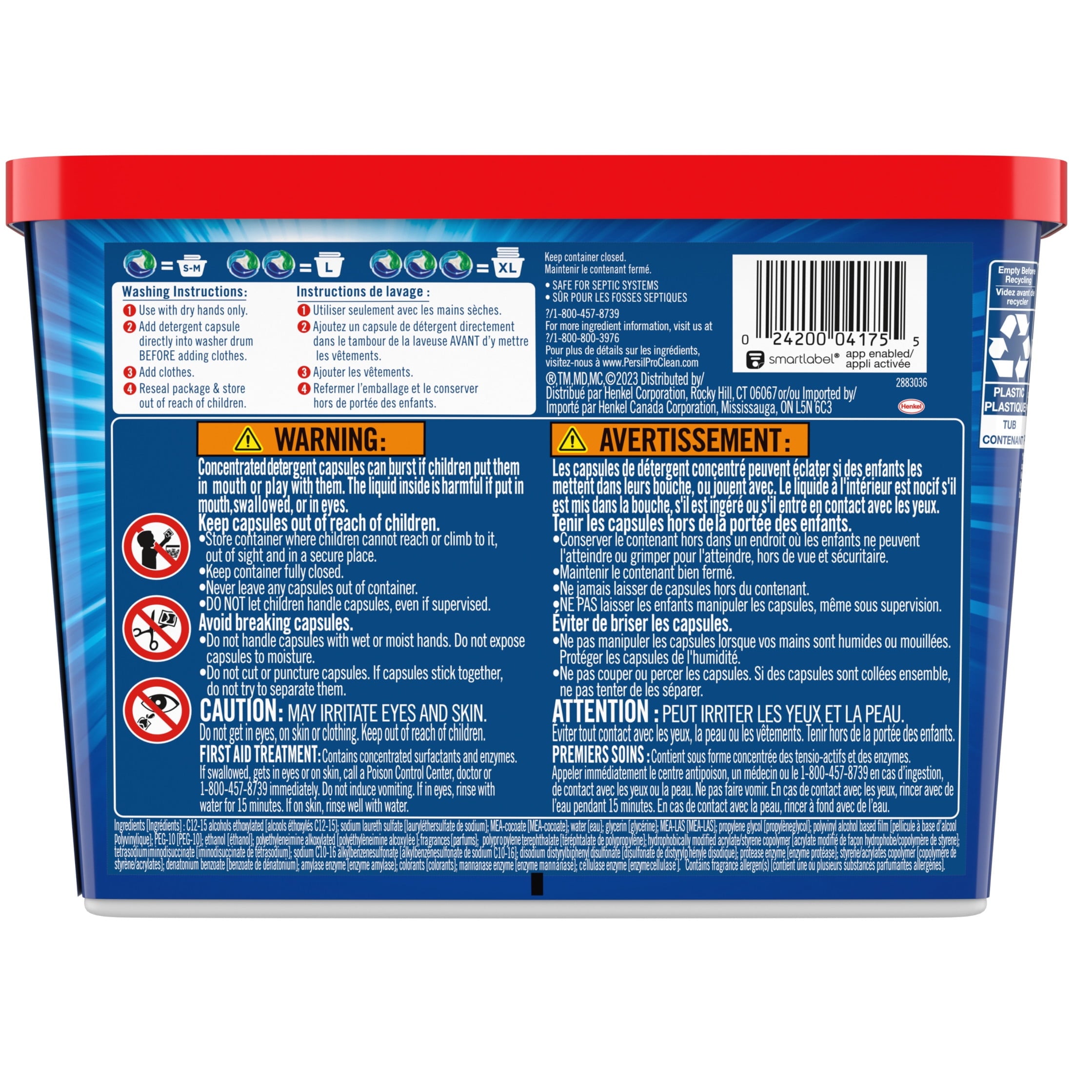 Persil Discs Laundry Detergent Pacs - Original Scent, High Efficiency (HE) Compatible, Laundry Soap, 16 Count