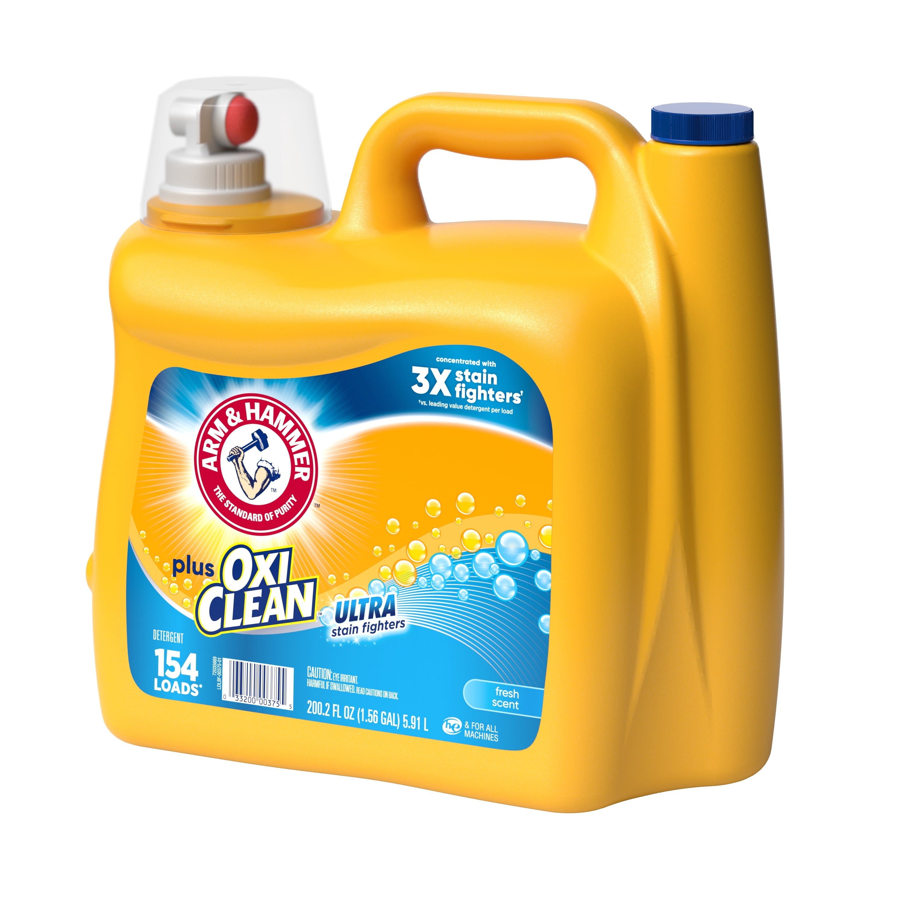 ARM & HAMMER Plus OxiClean Ultra Stain Fighters Liquid Detergent - Fresh Scent, 200 Fl Oz