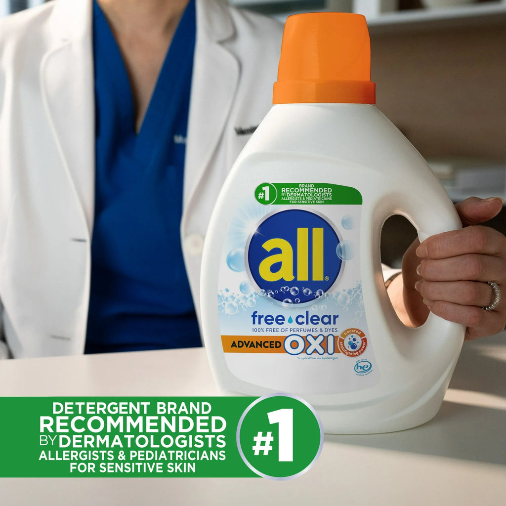 all Free Clear Liquid Laundry Detergent - Oxi, 141oz, 79 Loads