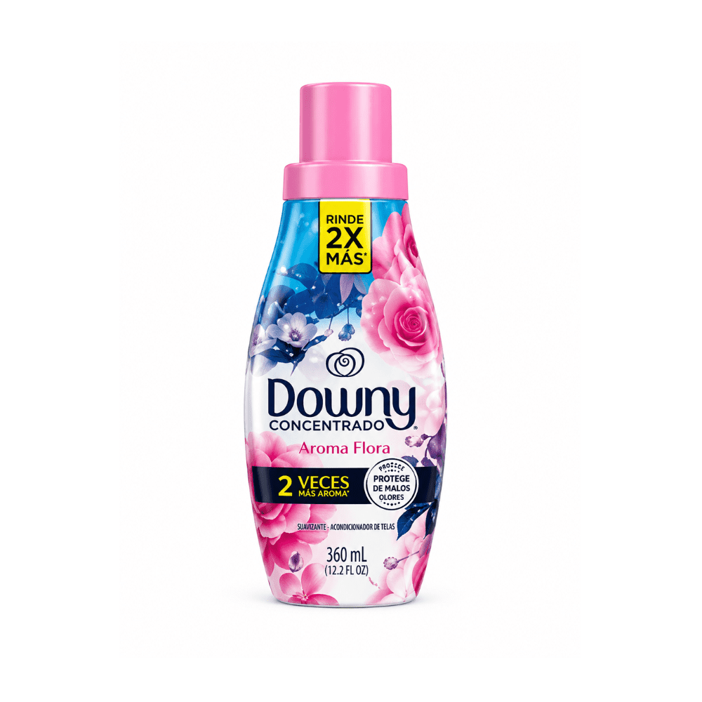 Downy Concentrado Aroma Flora Liquid Fabric Softener - Aroma Flora Scent, 360 mL (12.2 fl oz)