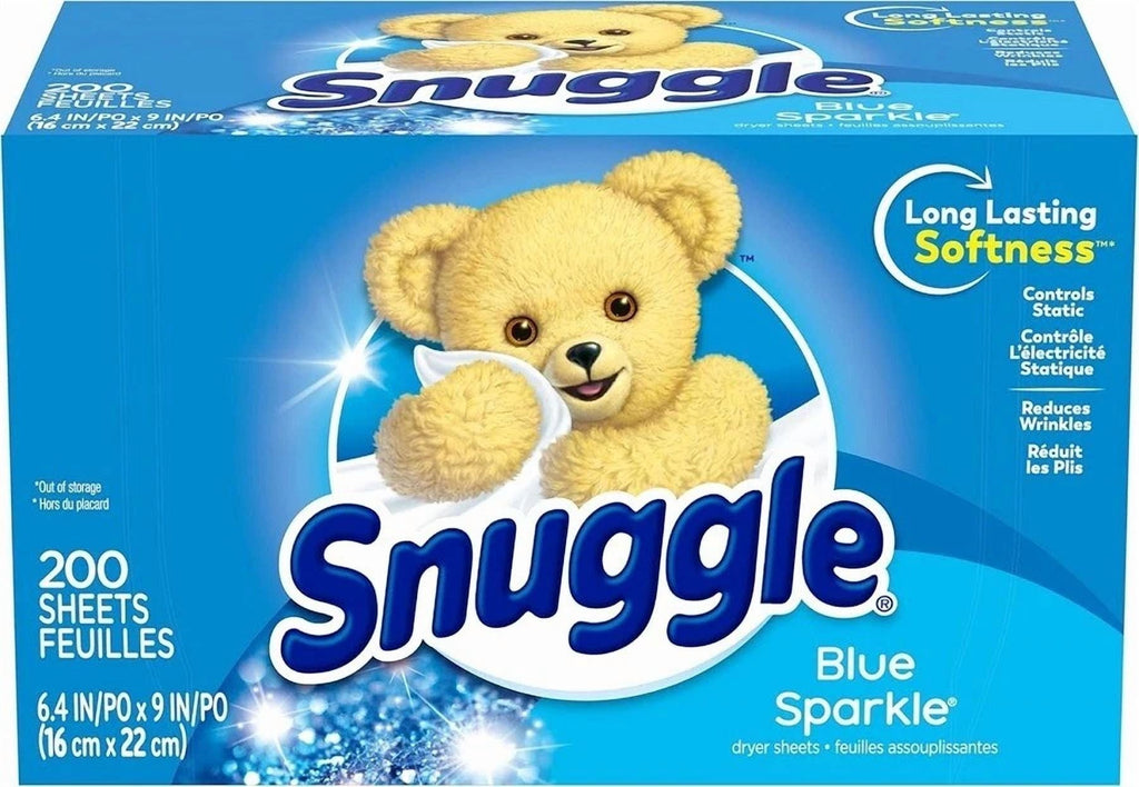Snuggle Fabric Softener Dryer Sheets - Blue Sparkle, 200 Count