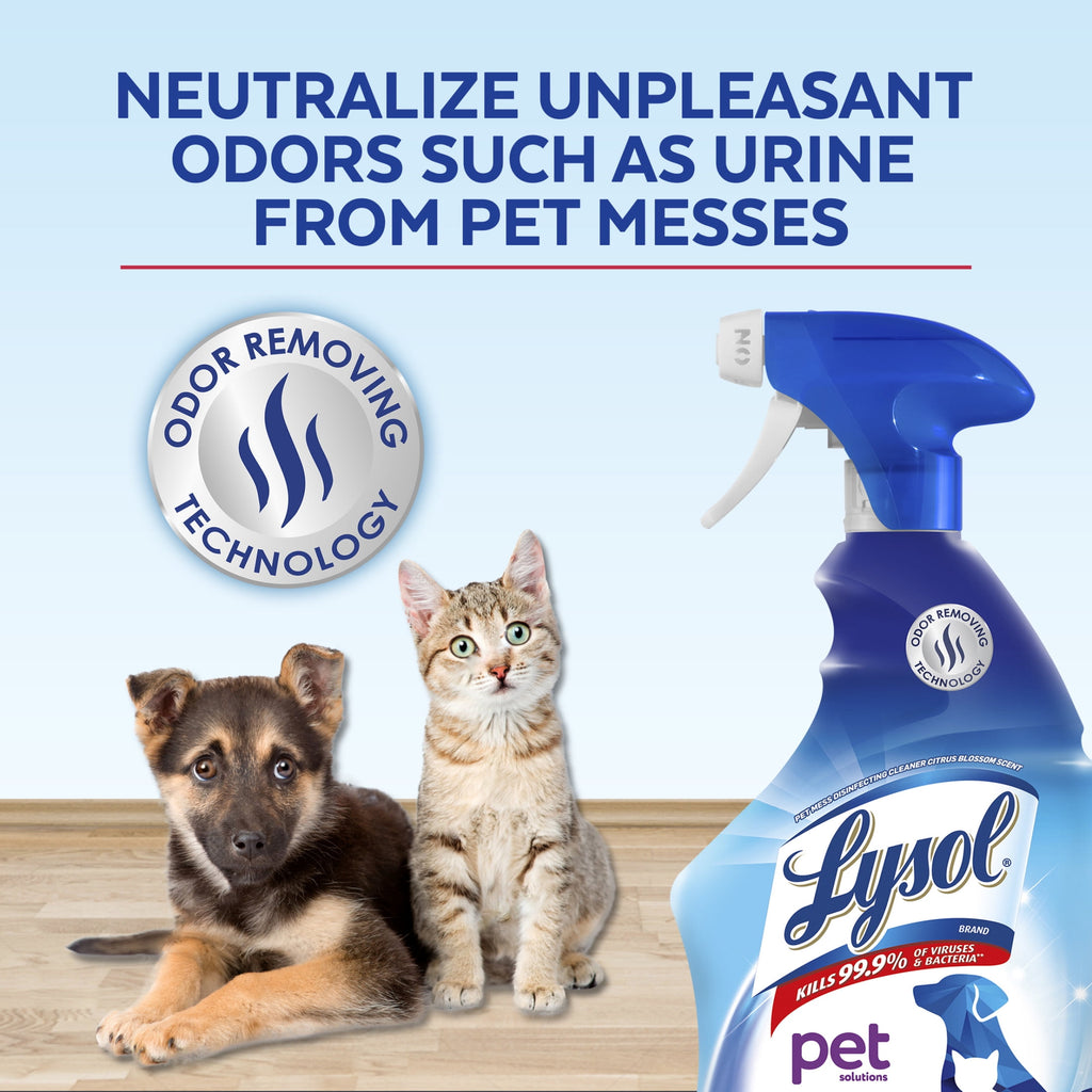 Lysol Pet Solutions –Disinfecting Cleaner - Citrus Blossom Scent, 32 fl oz
