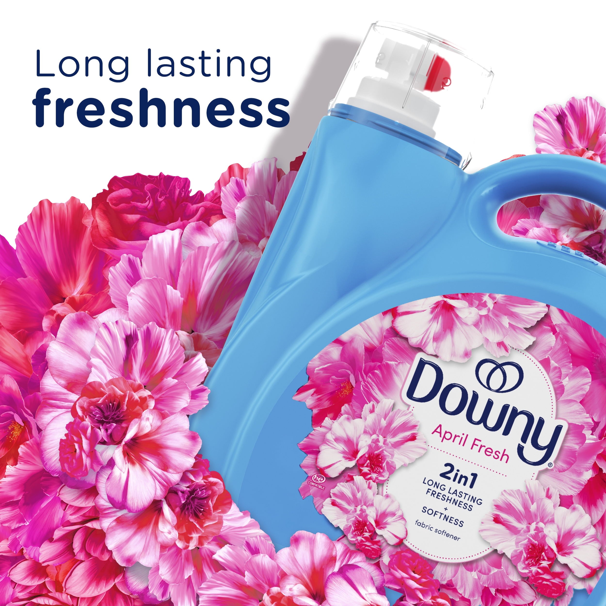 Downy Liquid Fabric Softener and Conditioner - April Fresh Scent, 140 fl oz, 190 Loads
