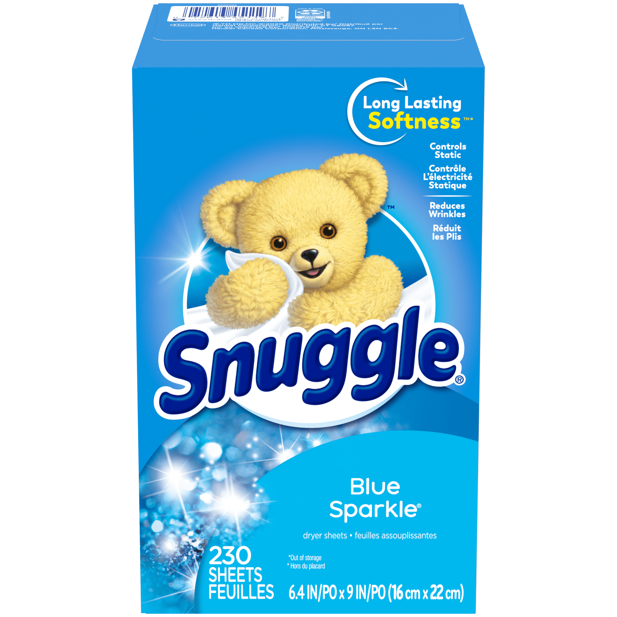 Snuggle Dryer Sheets - Blue Sparkle, 230 Loads