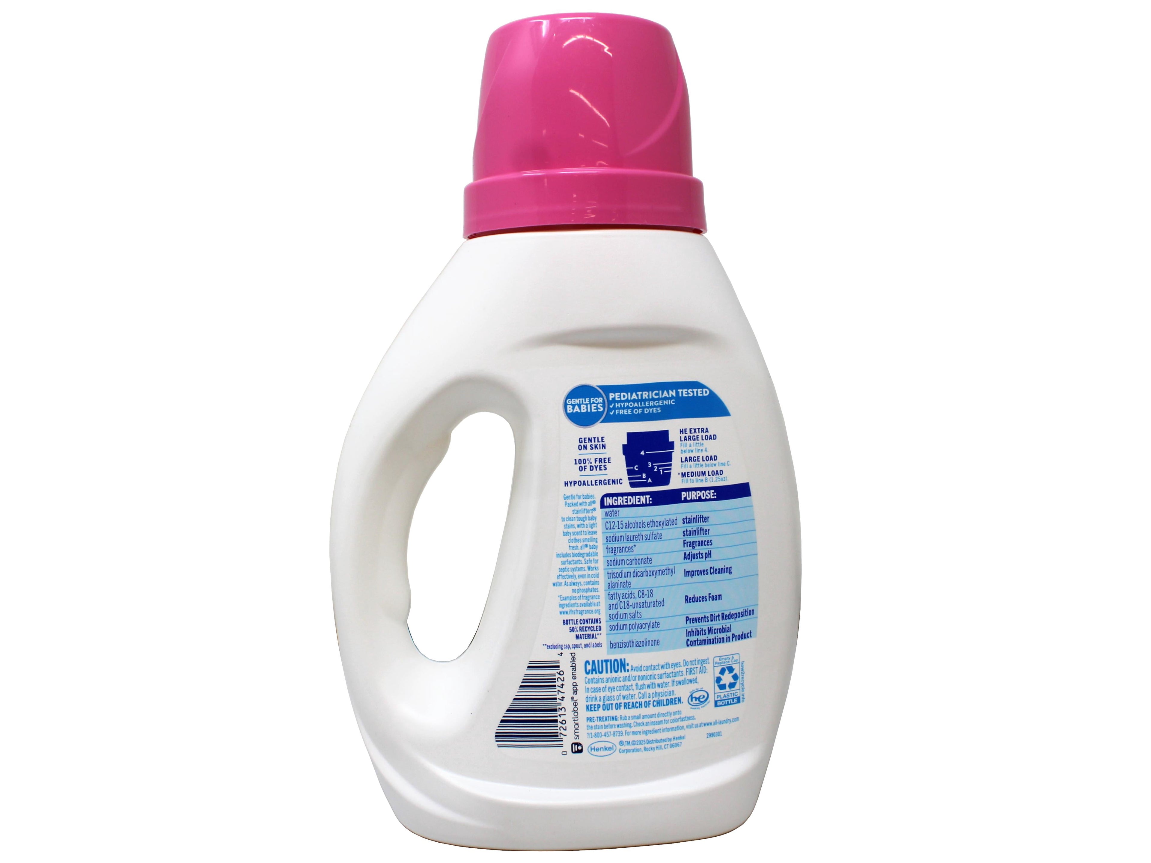 All Liquid Laundry Detergent - Gentle for Baby, 24 Loads, 30 FL OZ - 3 Pack