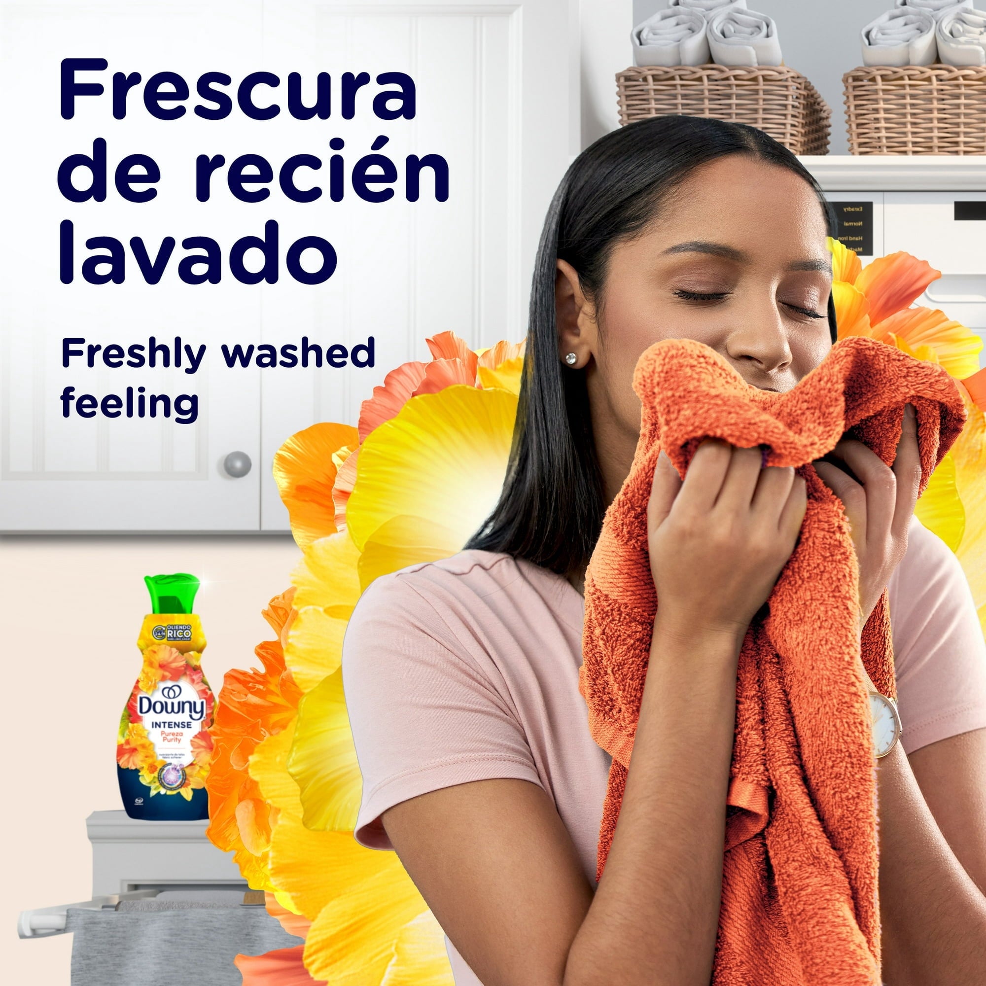🌼💧Downy Intense Liquid Fabric Softener - Purity Scent, 32 fl oz. 44 Loads 🧺