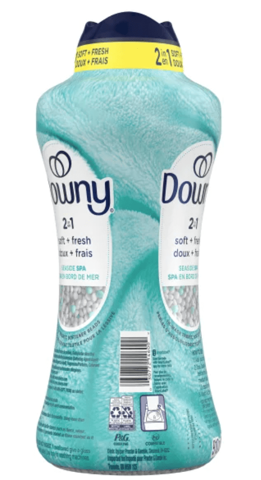 Downy 2-in-1 Soft + Fresh Fabric Softener - Seaside Spa, 910 g