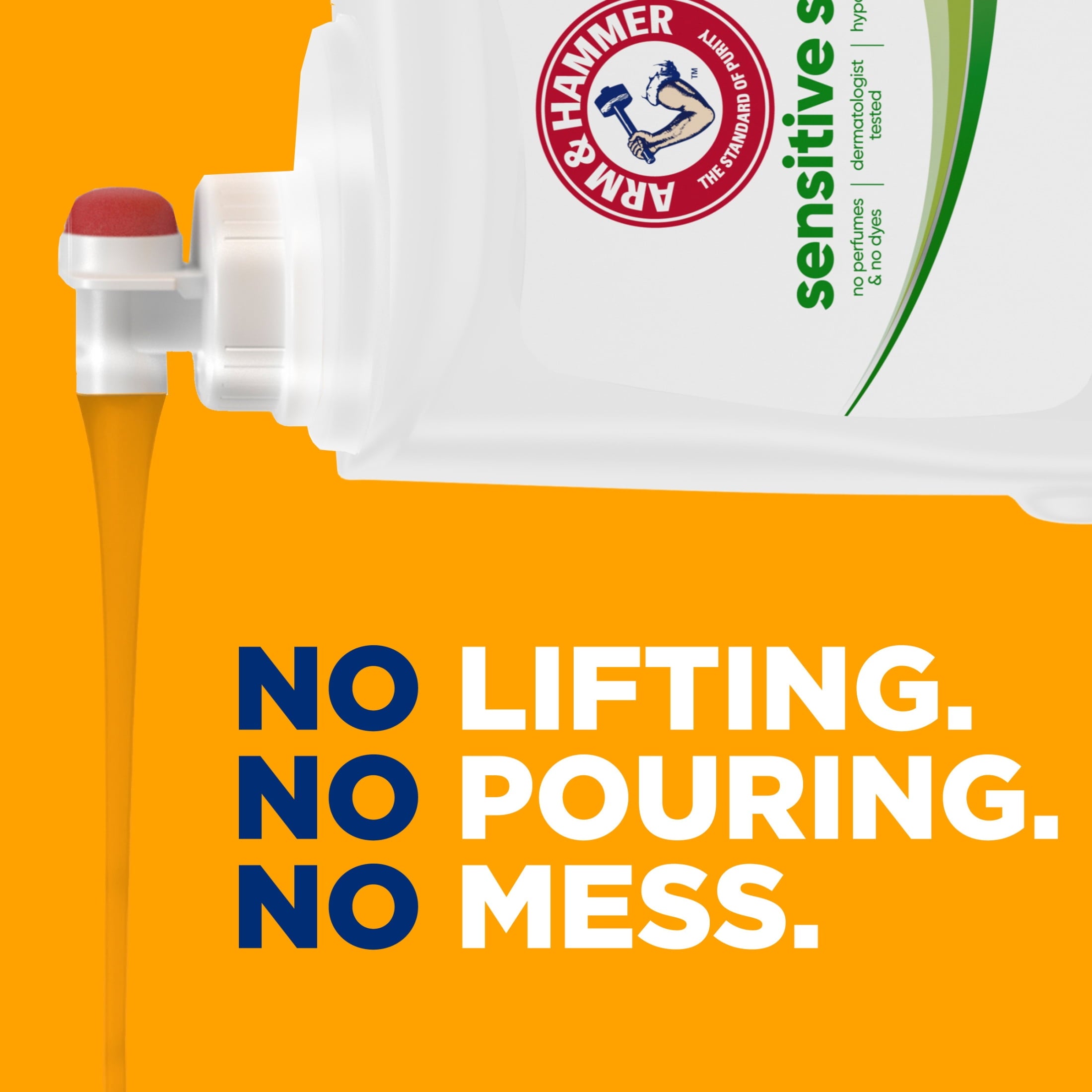 ARM & HAMMER Sensitive Skin Free & Clear Liquid Laundry Detergent - 140 Fl oz, 140 Loads