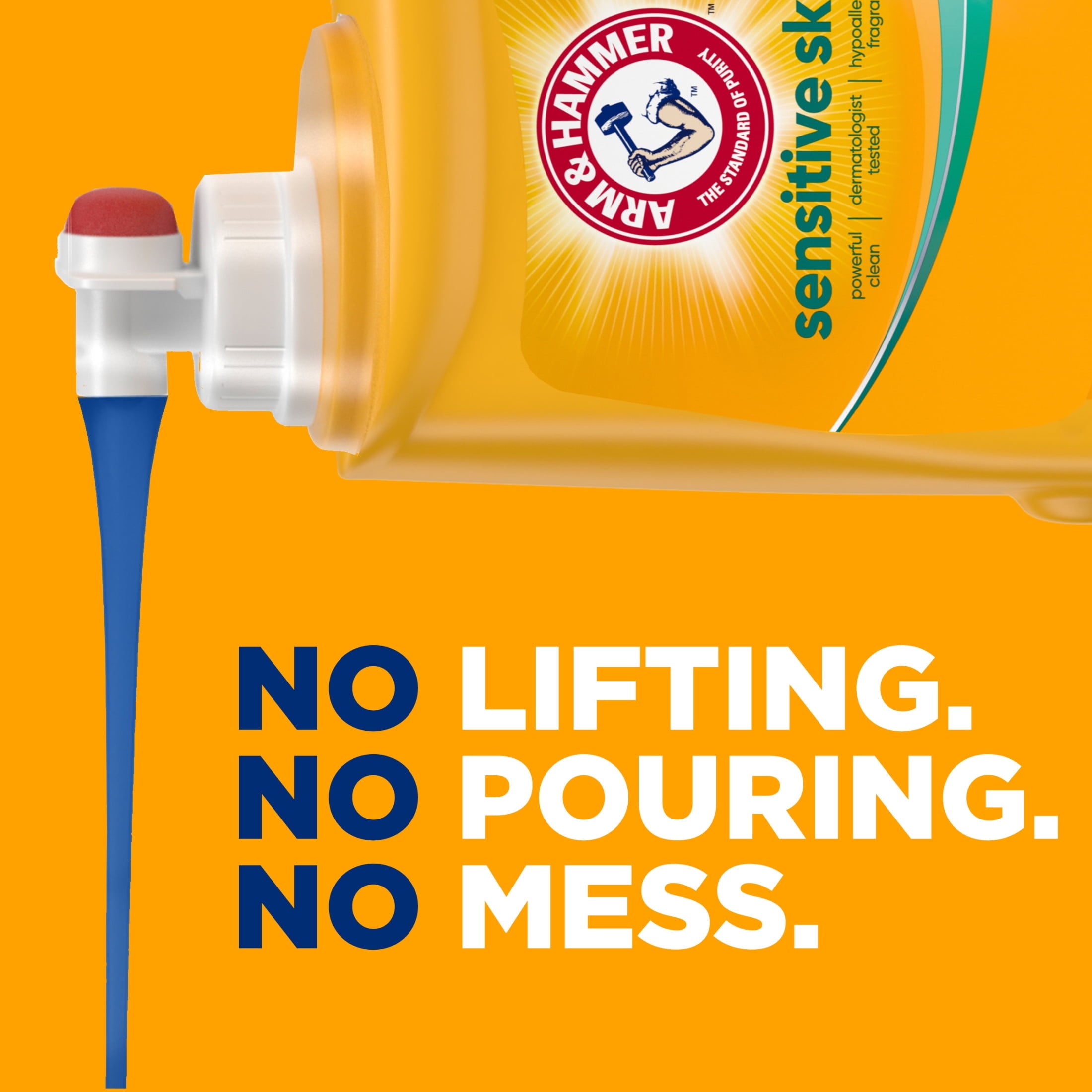ARM & HAMMER Sensitive Skin Plus Fresh Scent - 170 Loads Liquid Laundry Detergent, 170 fl oz