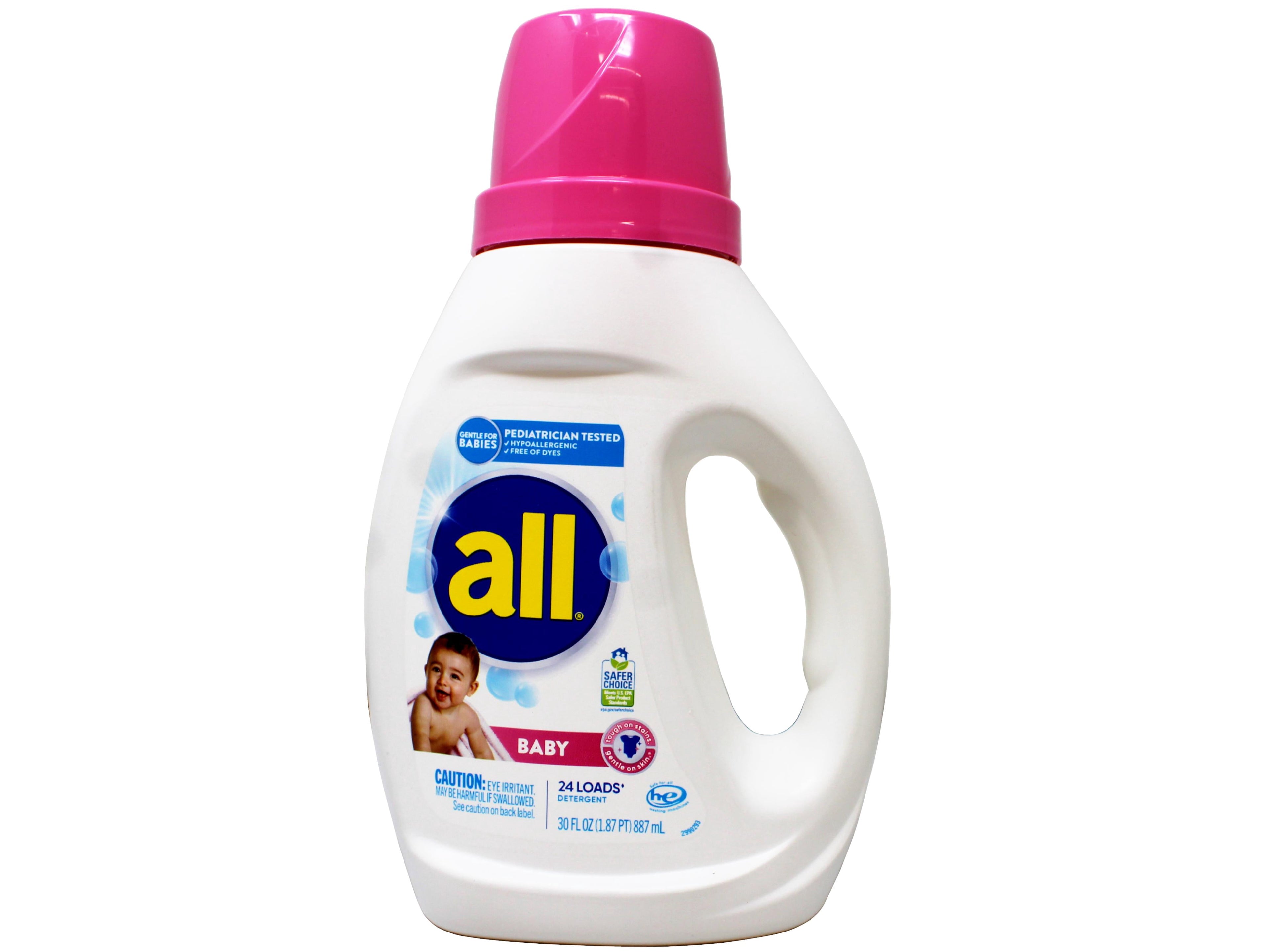 All Liquid Laundry Detergent - Gentle for Baby, 24 Loads, 30 FL OZ - 3 Pack