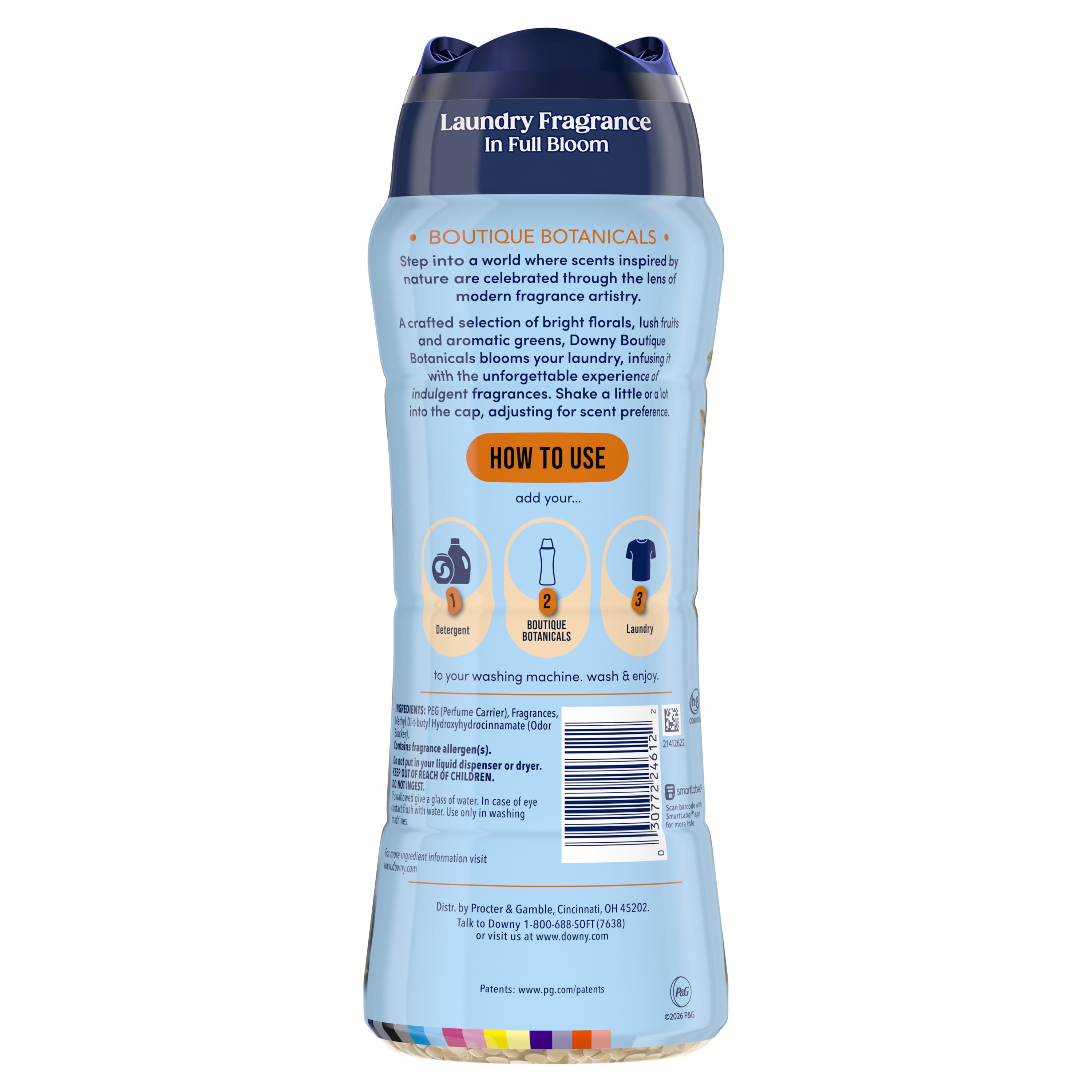 Downy Laundry Scent Beads Boutique Botanicals In-Wash Scent Booster - Citrea Scent, 21.1 oz