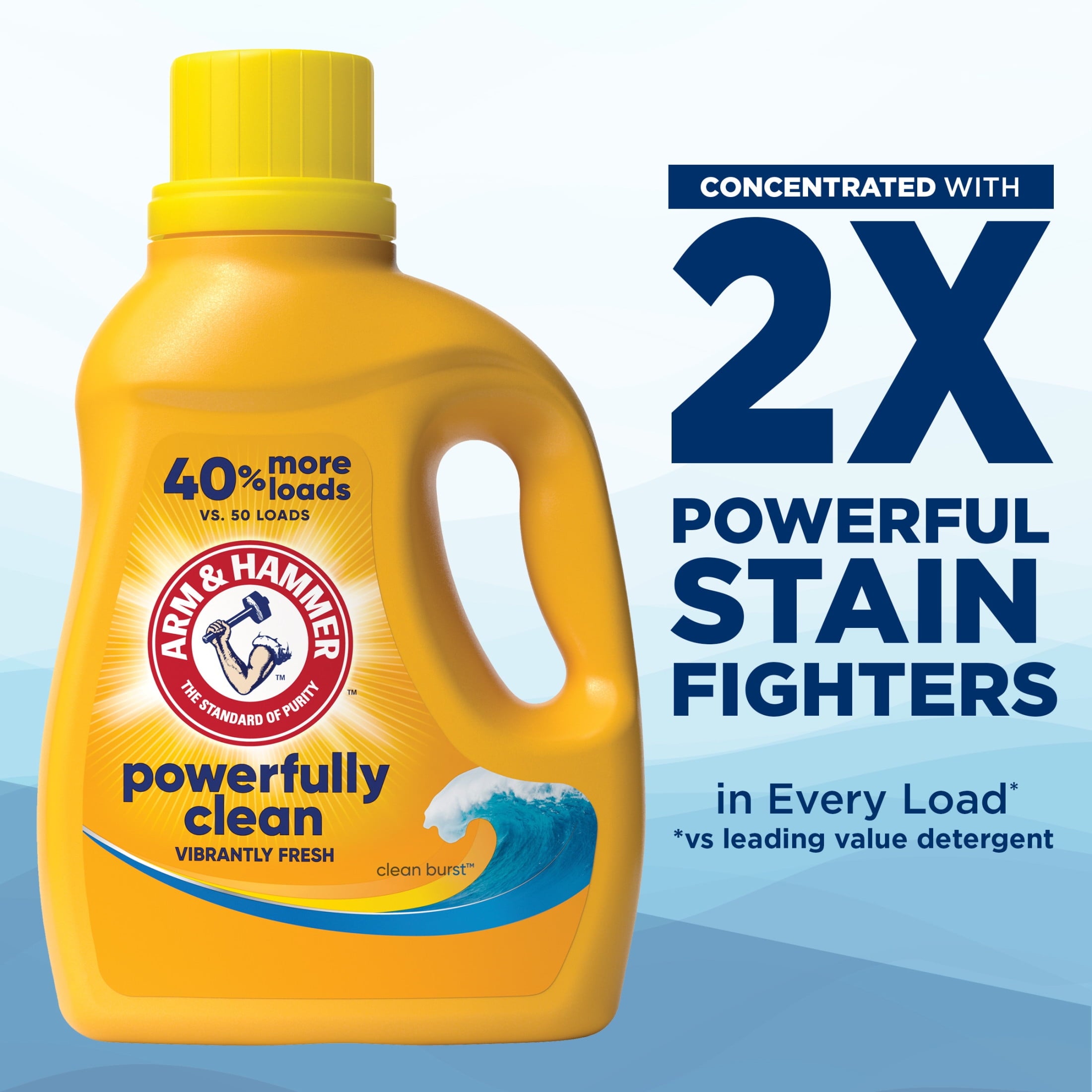 ARM & HAMMER Clean Burst - 105 Loads Liquid Laundry Detergent, 105 fl oz