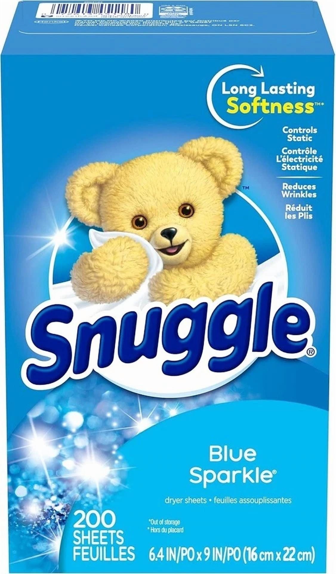 Snuggle Fabric Softener Dryer Sheets - Blue Sparkle, 200 Count