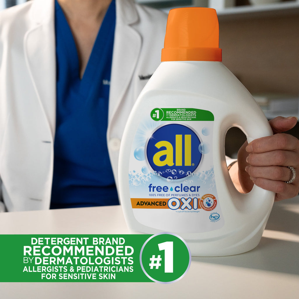 all free clear Liquid Laundry Detergent - Oxi, 88oz, 49 Loads